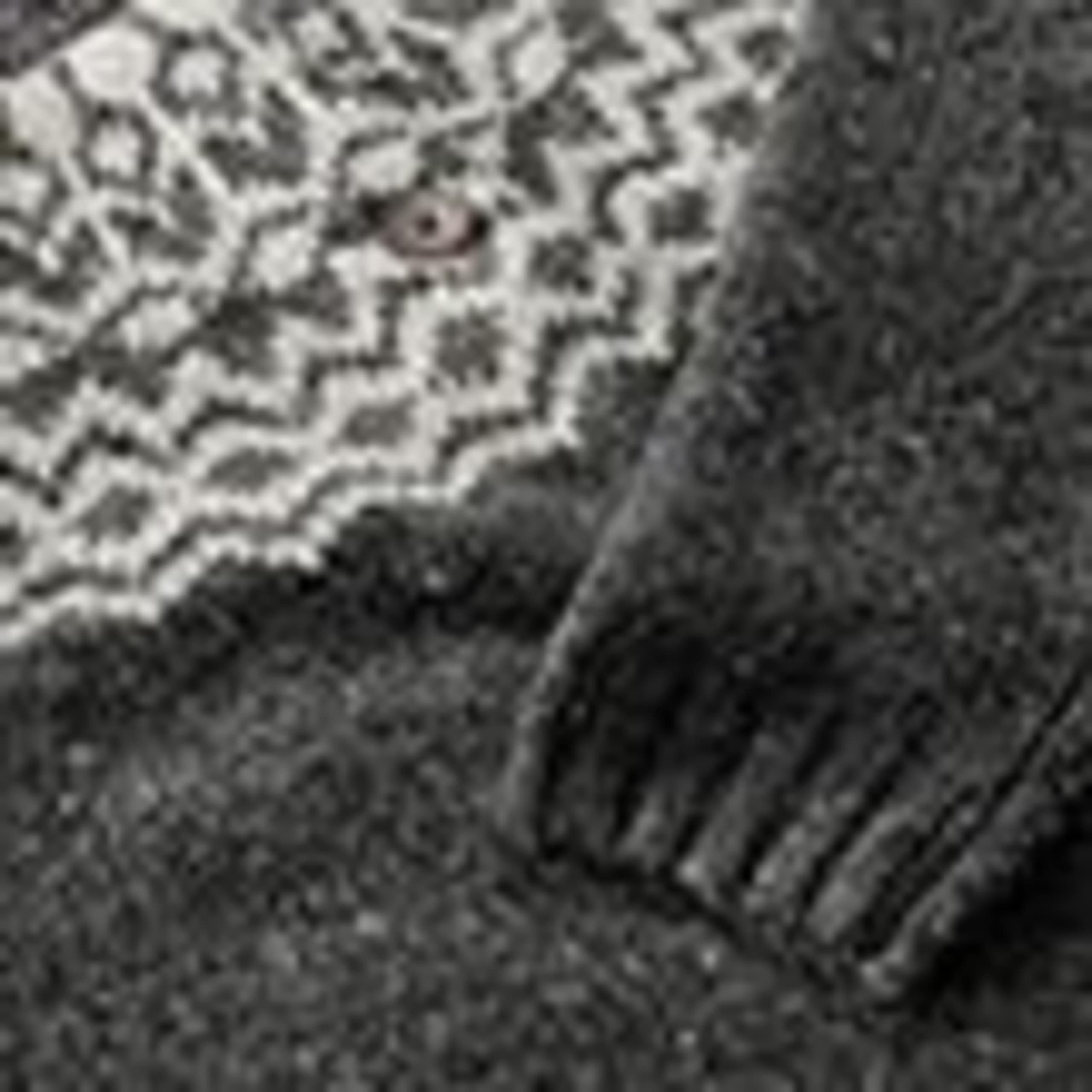 Merino Wool Rich Fair Isle Crew Neck Cardigan 5 of 5