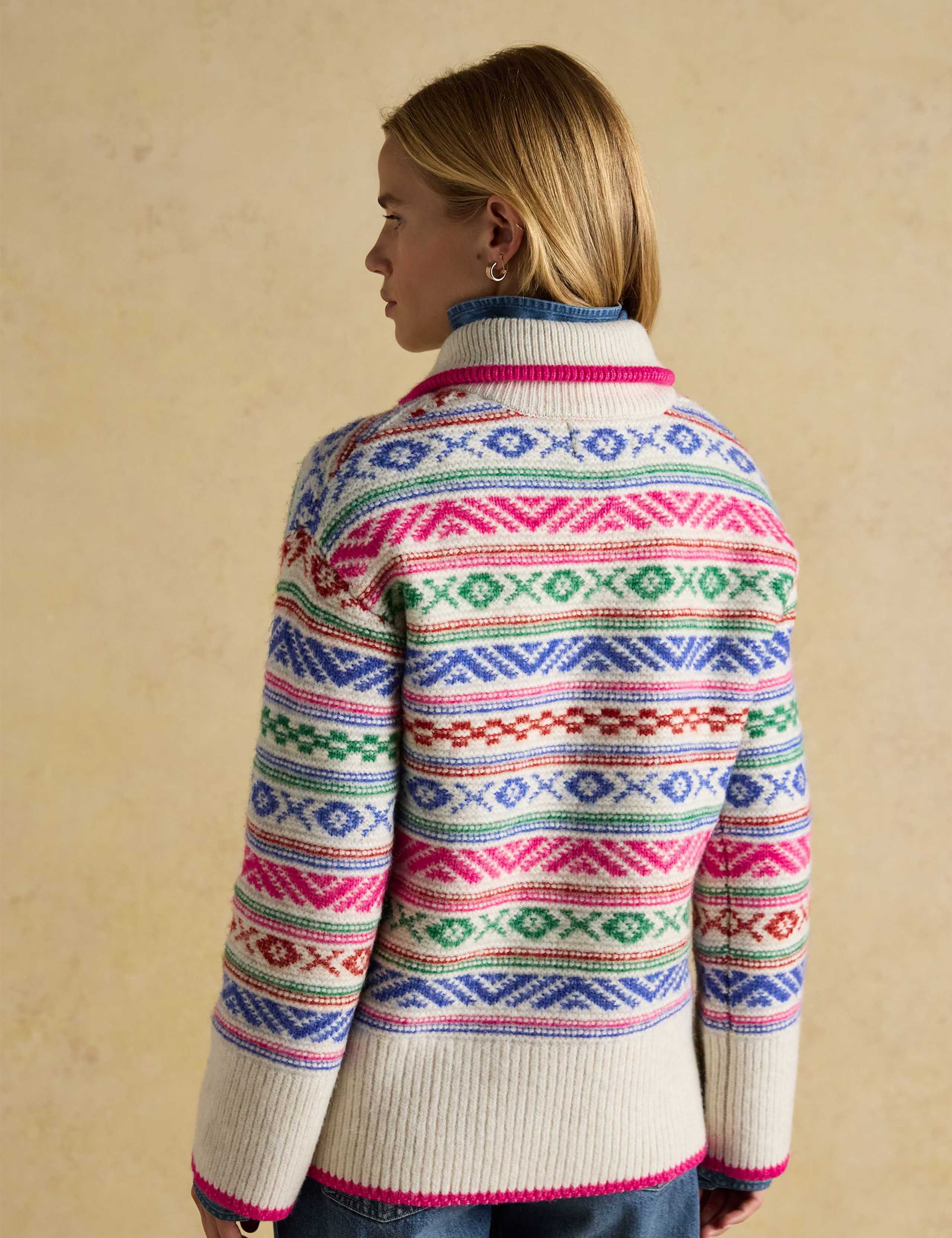 Fair Isle Funnel Neck Half Zip Jumper 3 of 7