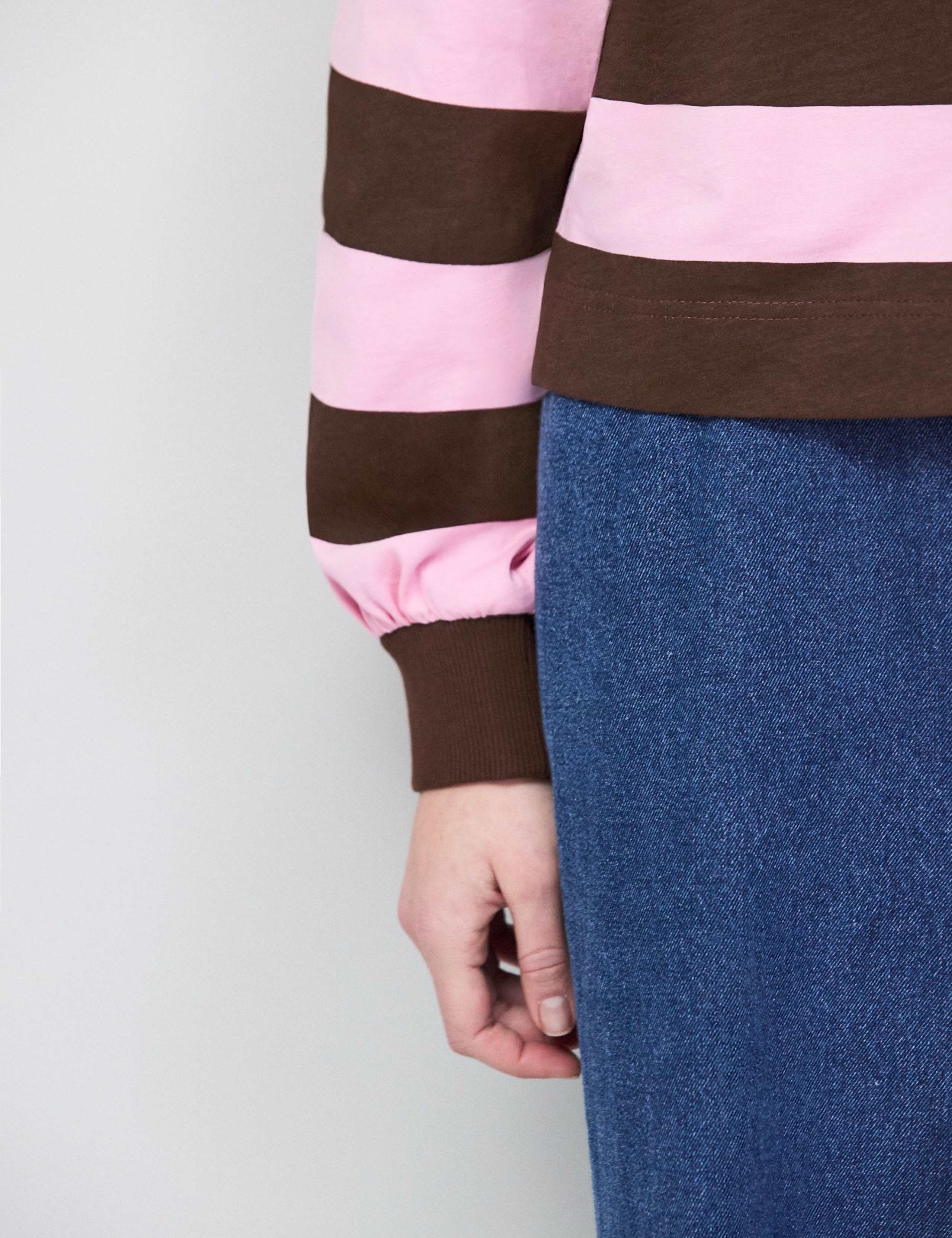 Pure Cotton Striped Relaxed Rugby Shirt 6 of 6