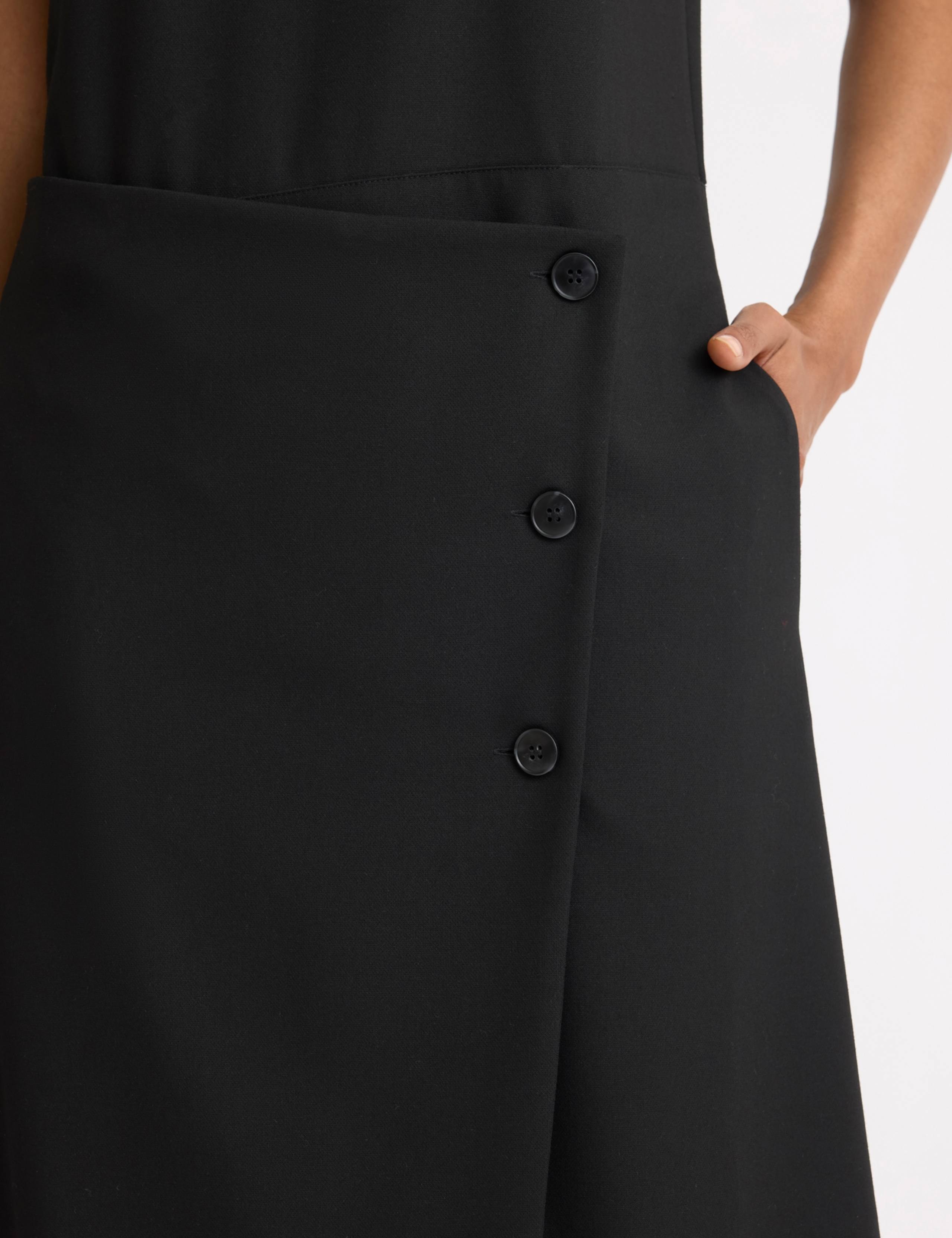 V-Neck Midi Tailored Wrap Dress 5 of 5