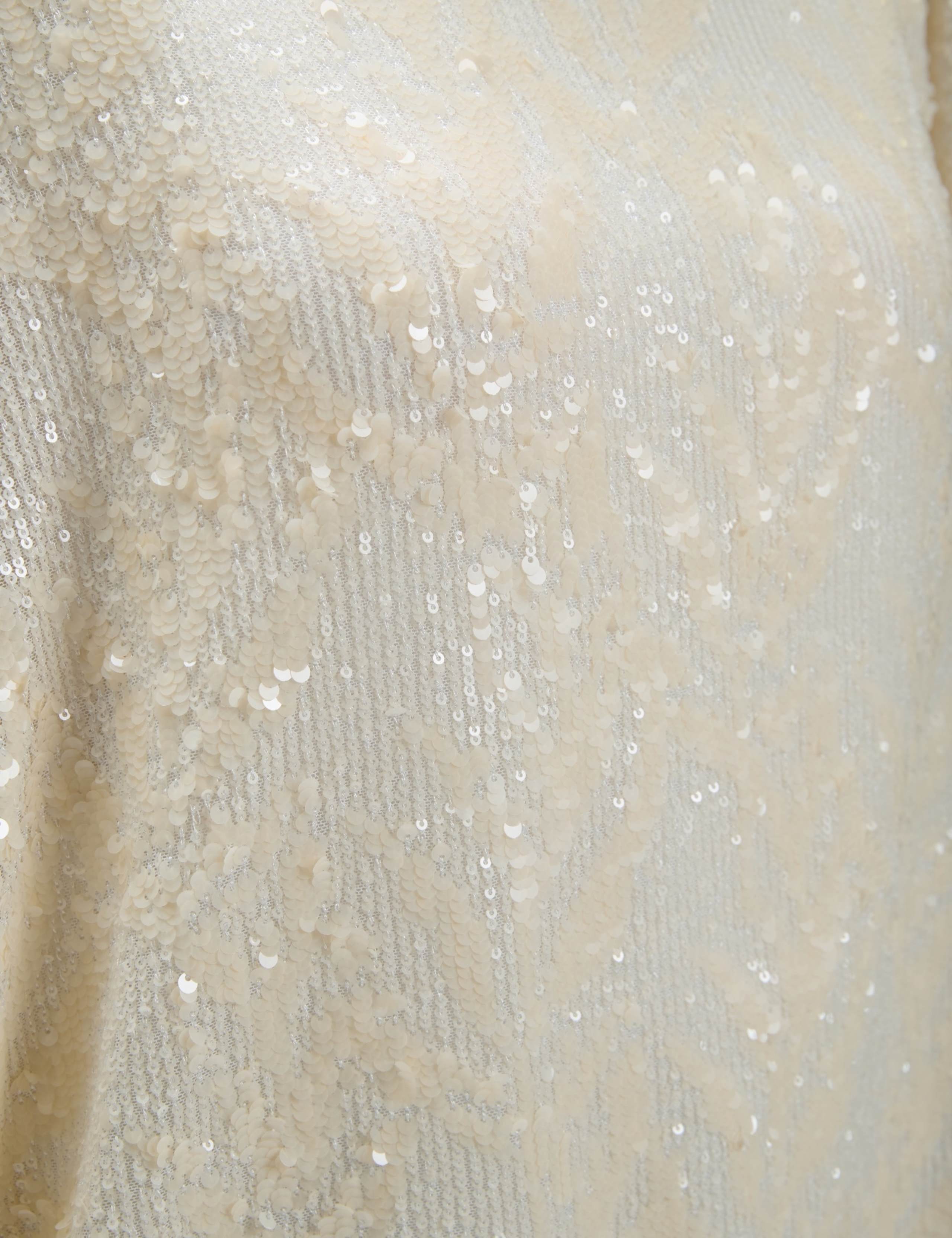 Sequin Slash Neck Cape Top 5 of 5