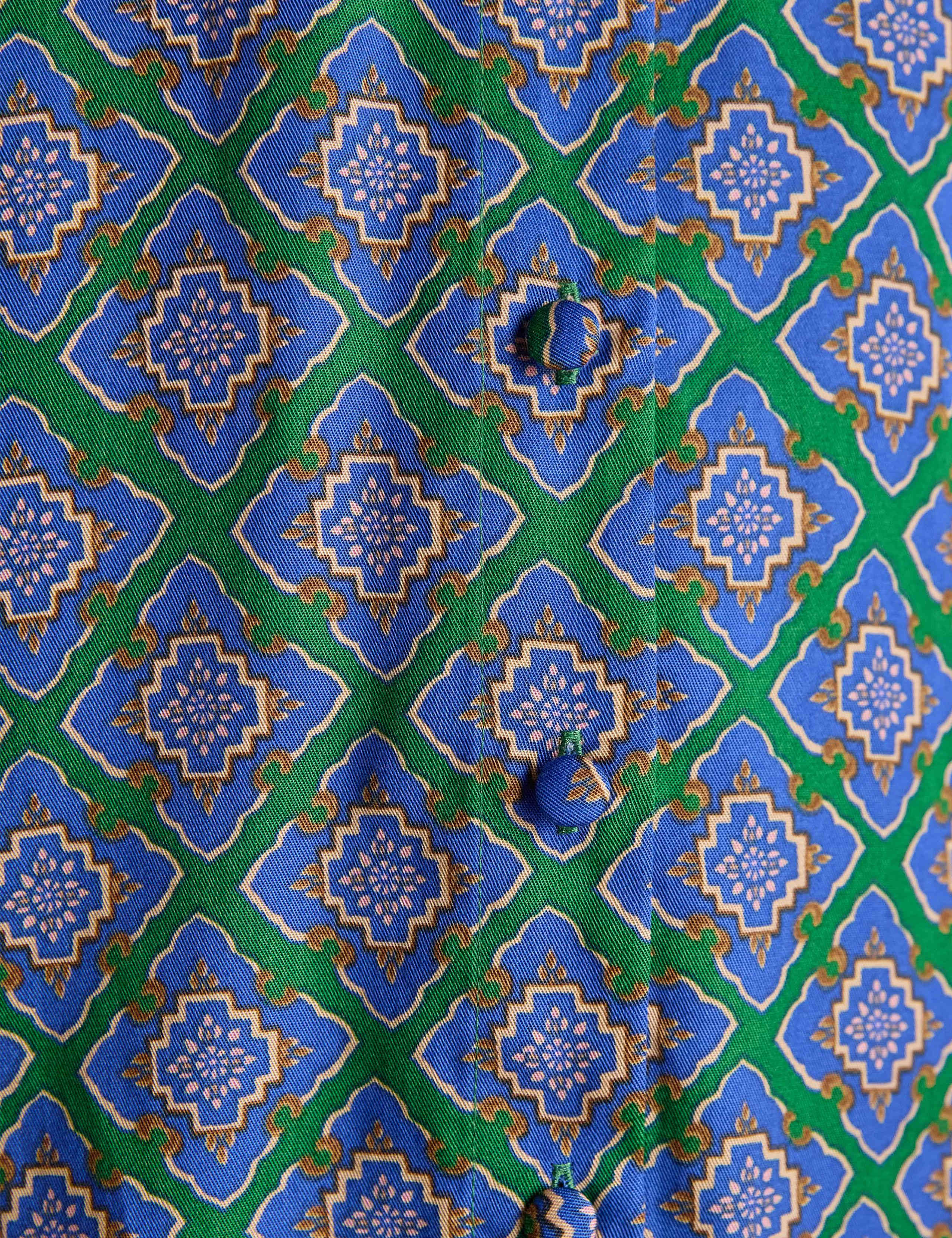 Geometric Tie Neck Blouse 4 of 8