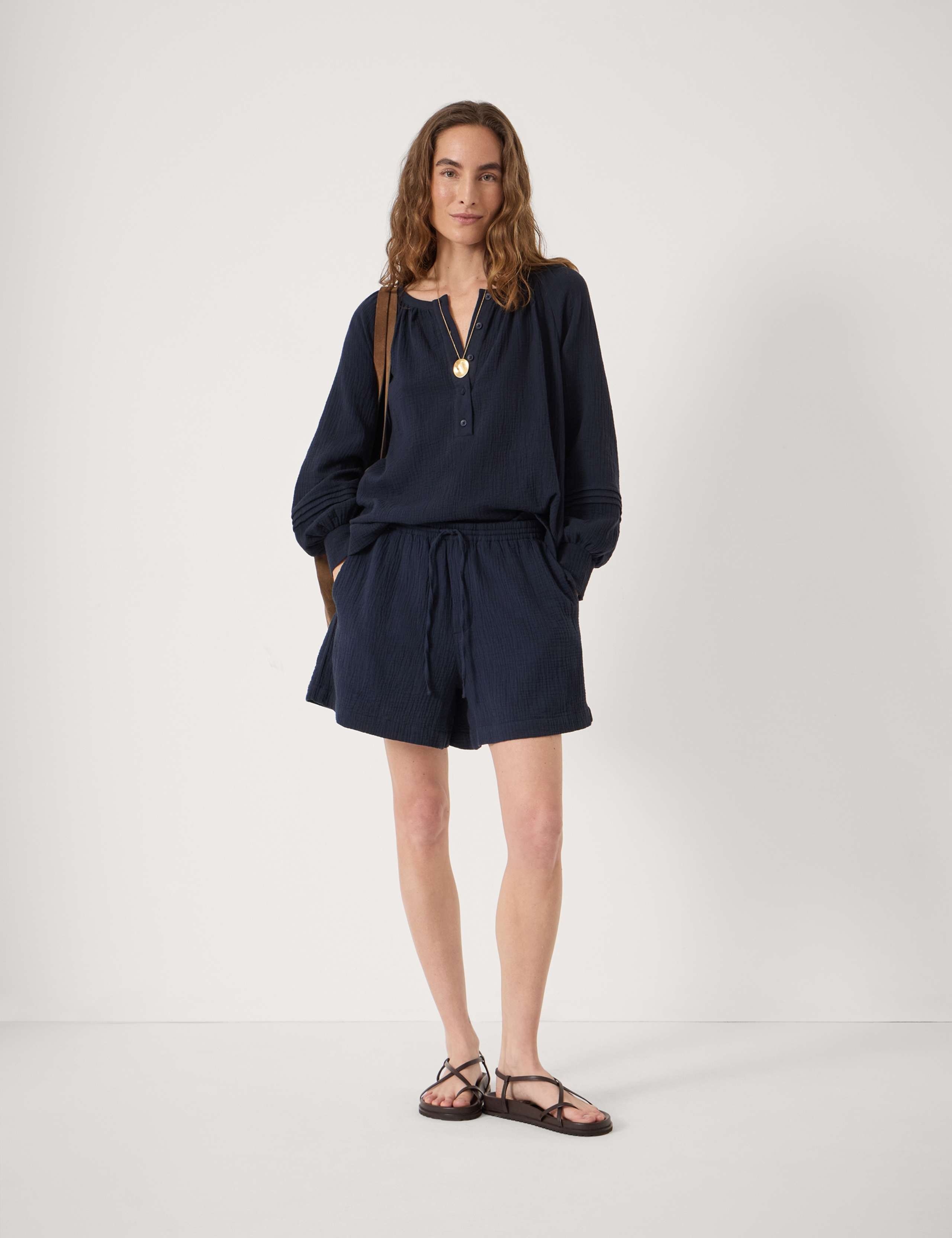 Pure Cotton Textured Pull On Shorts 4 of 5