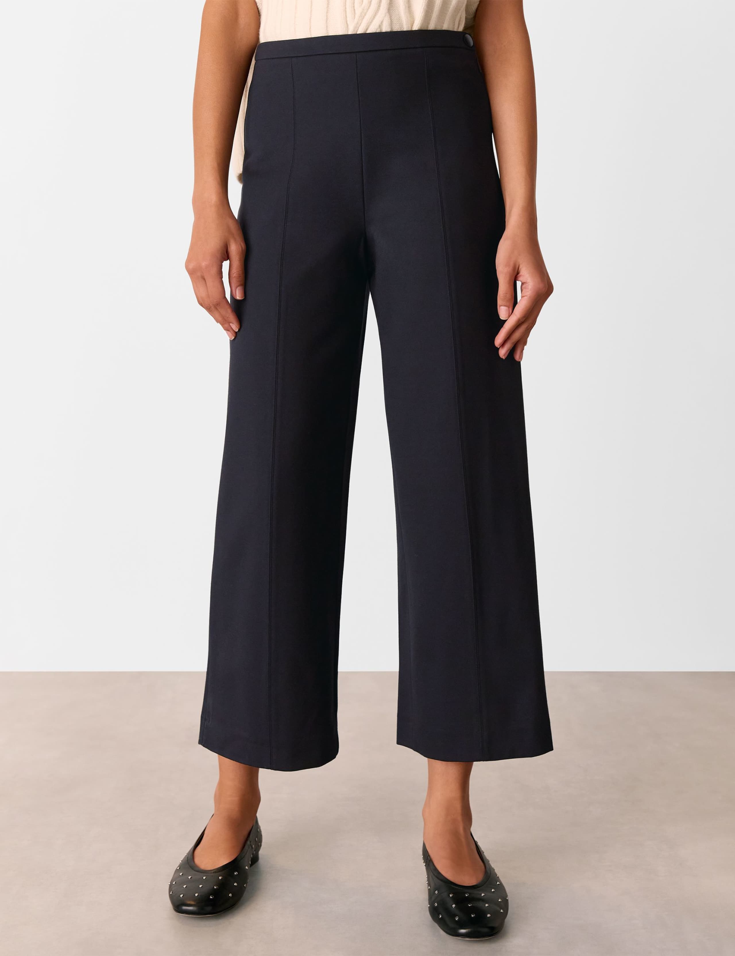Camilla Side Zip Wide Leg Cropped Trousers 4 of 4