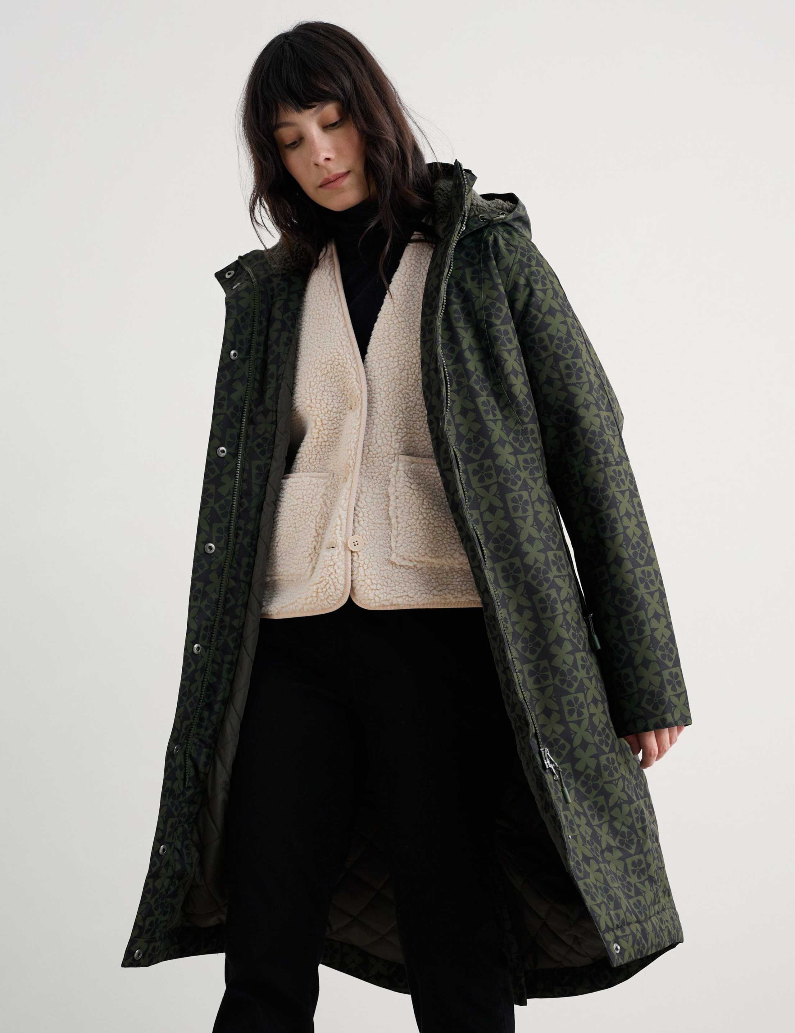 Printed Hooded Rain Coat 4 of 5