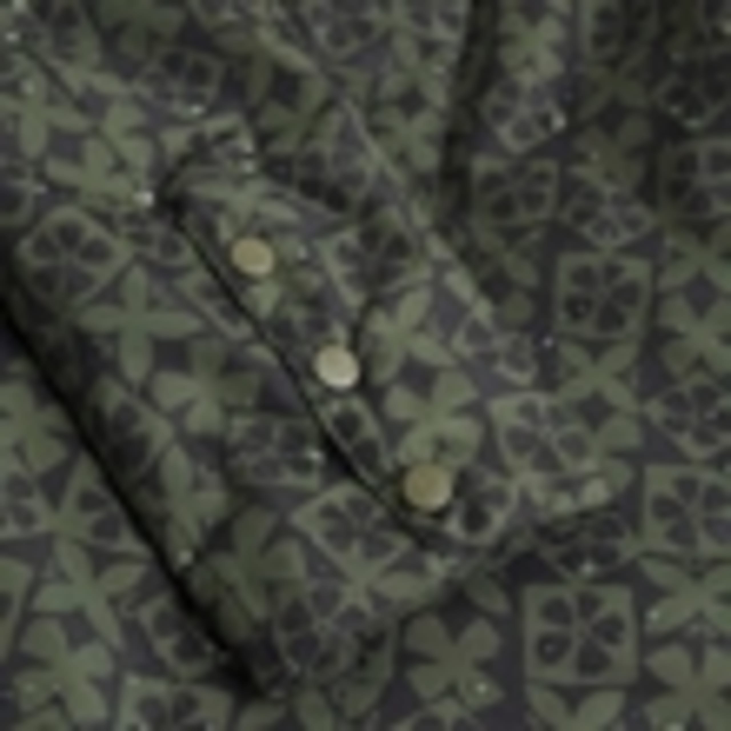 Synthetic Geometric Rain Coat 5 of 5
