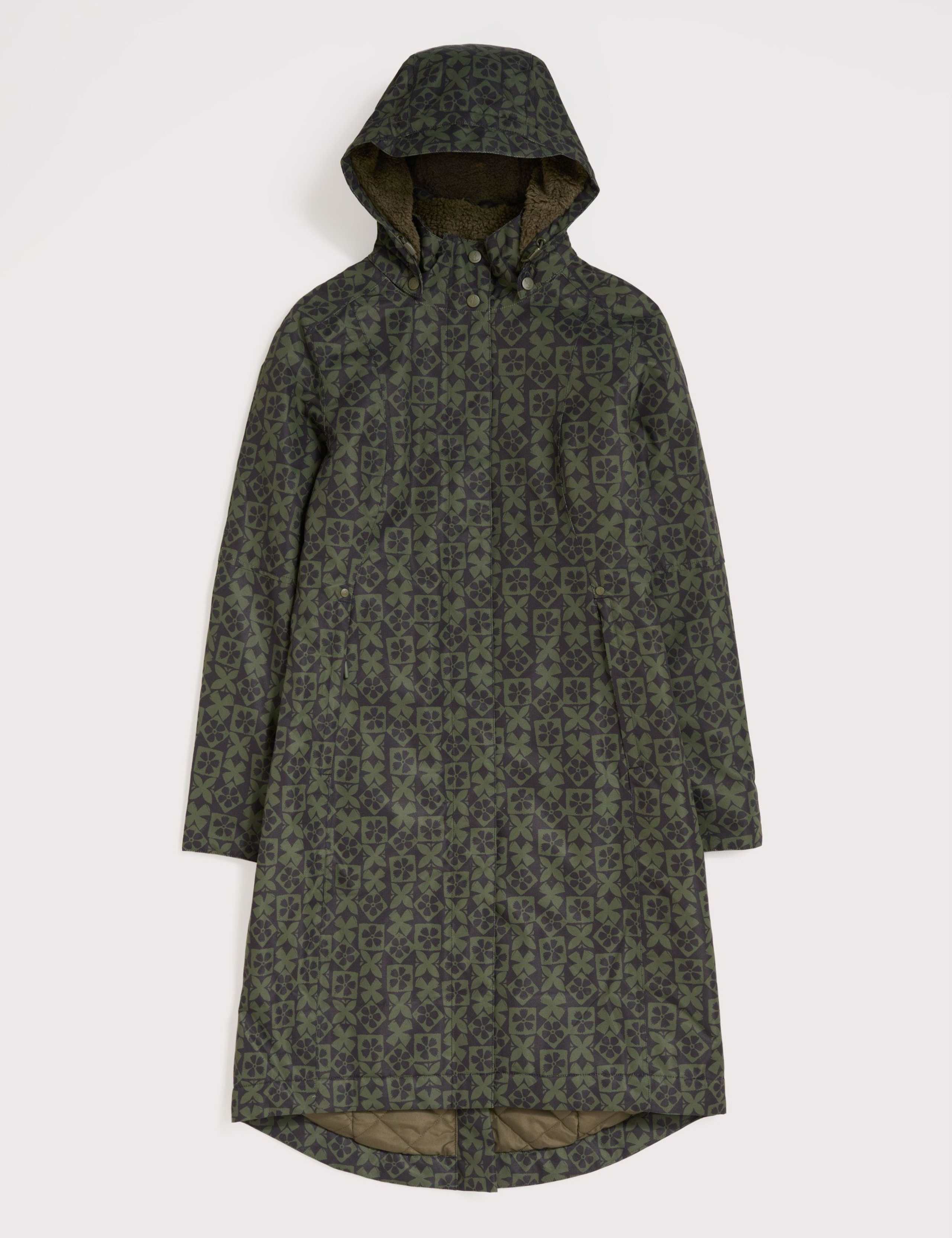 Printed Hooded Rain Coat 2 of 5