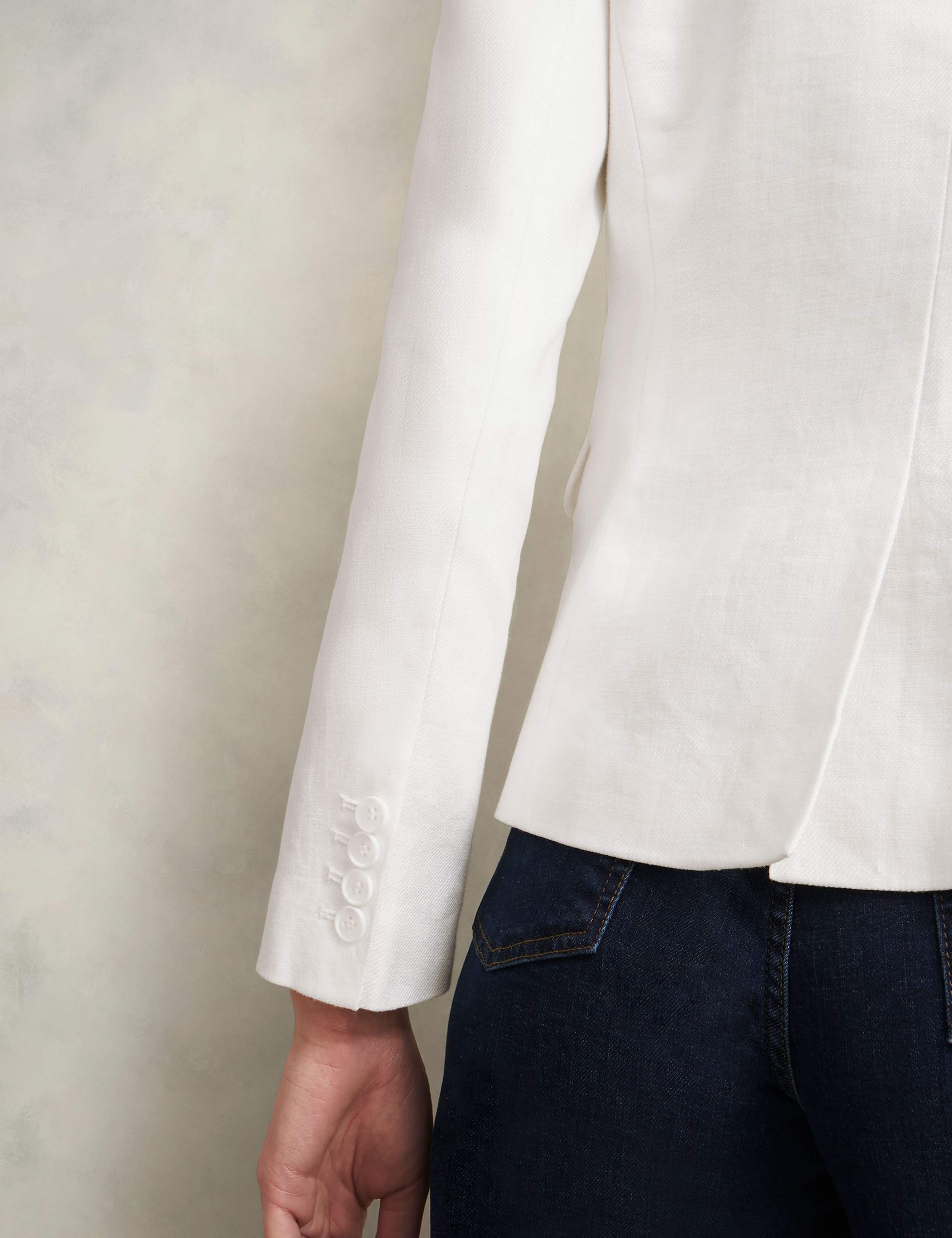 Pure Linen Single Breasted Blazer 7 of 8