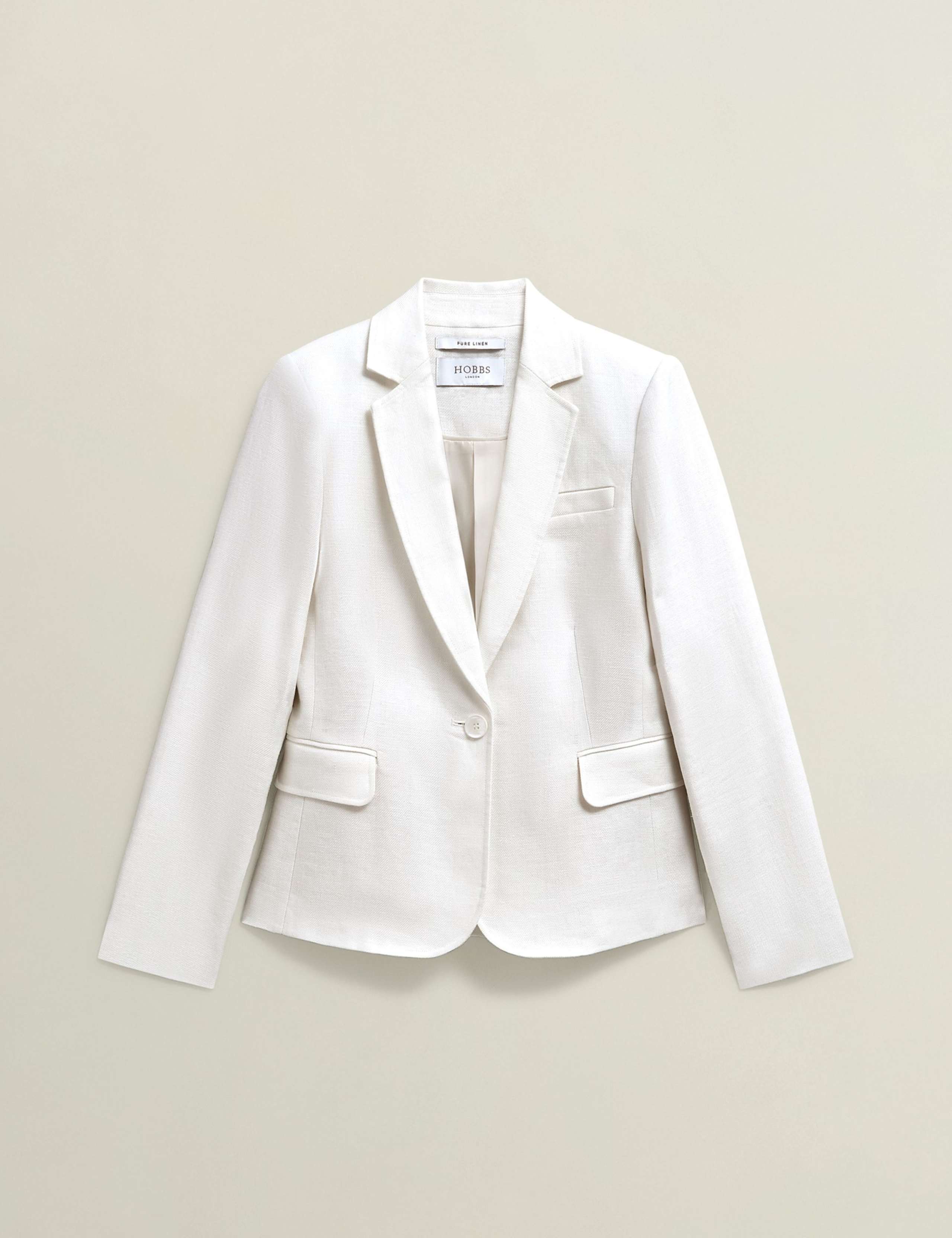 Pure Linen Single Breasted Blazer 2 of 8