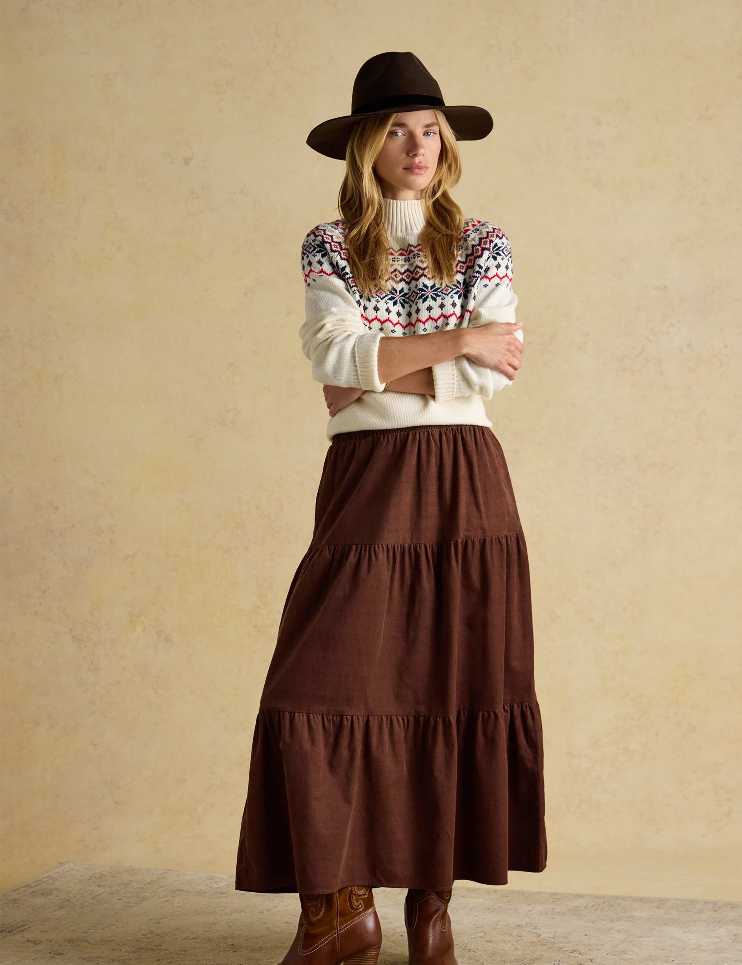 Cotton Rich Fair Isle Jumper with Wool 4 of 8