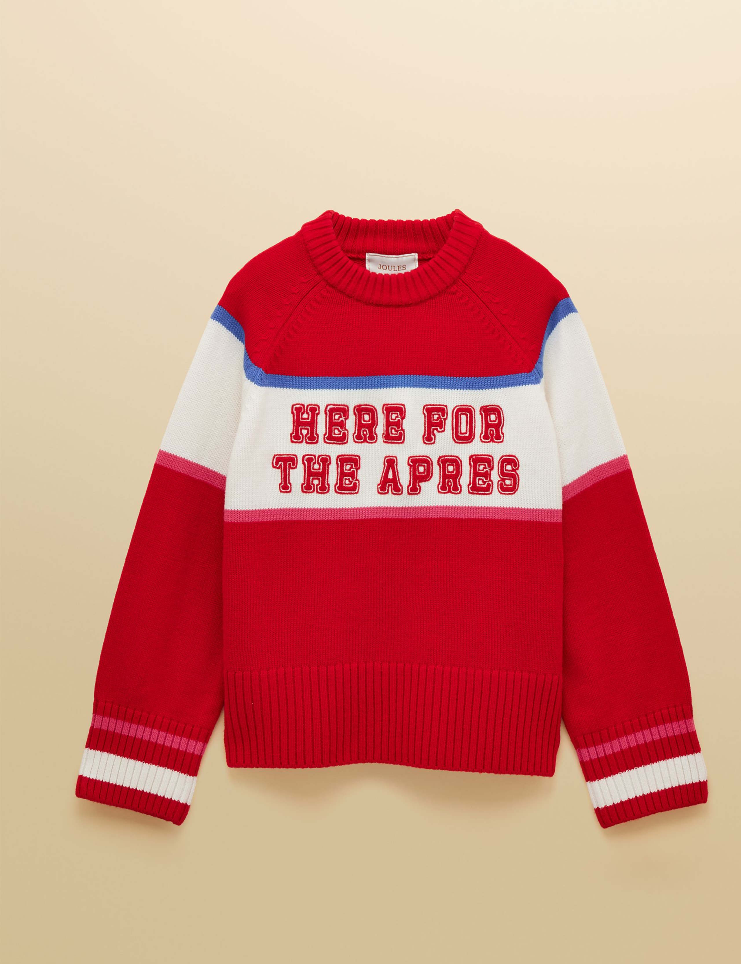 Slogan Crew Neck Jumper with Wool 2 of 8