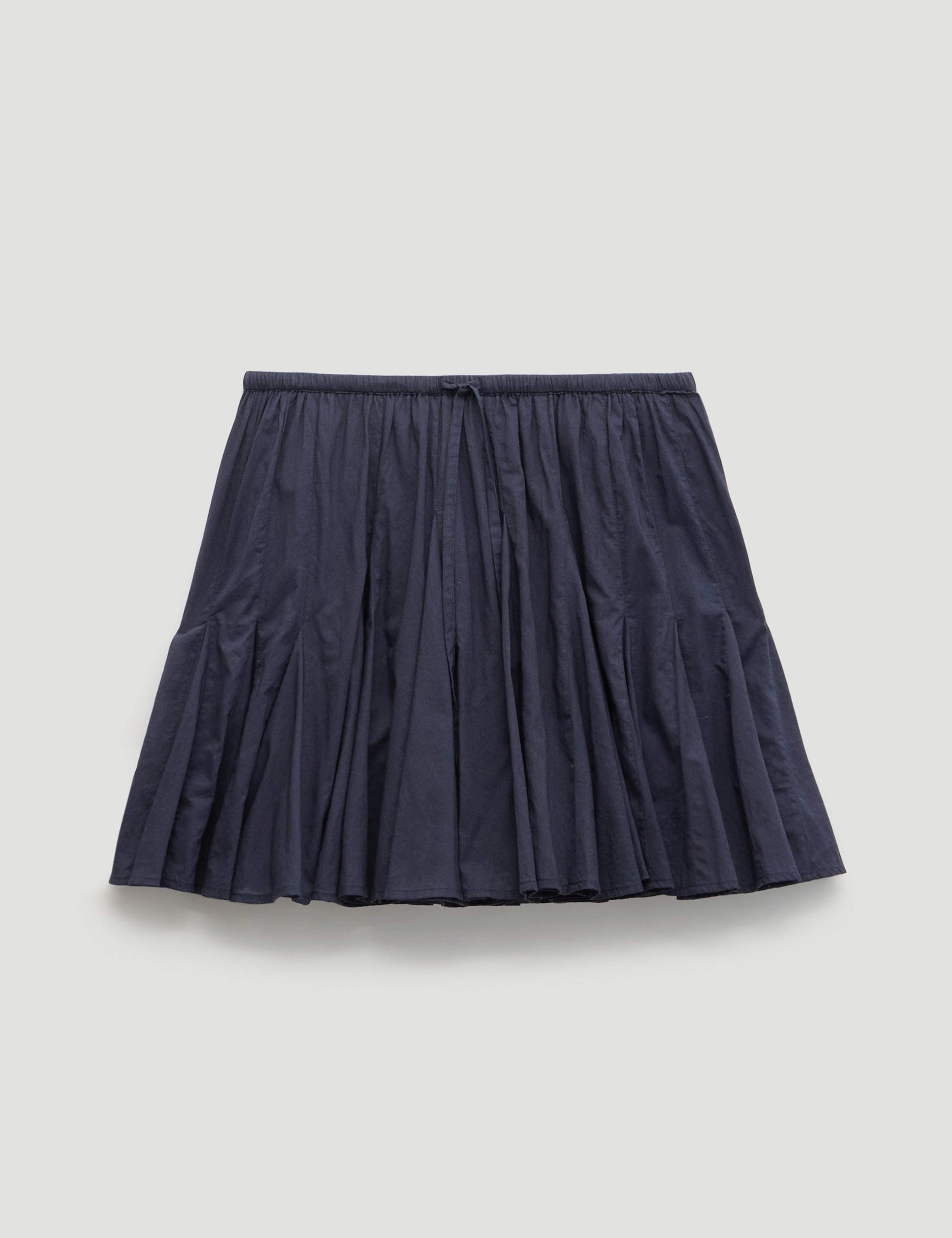 Pure Cotton Pleated Mini Skirt 2 of 5