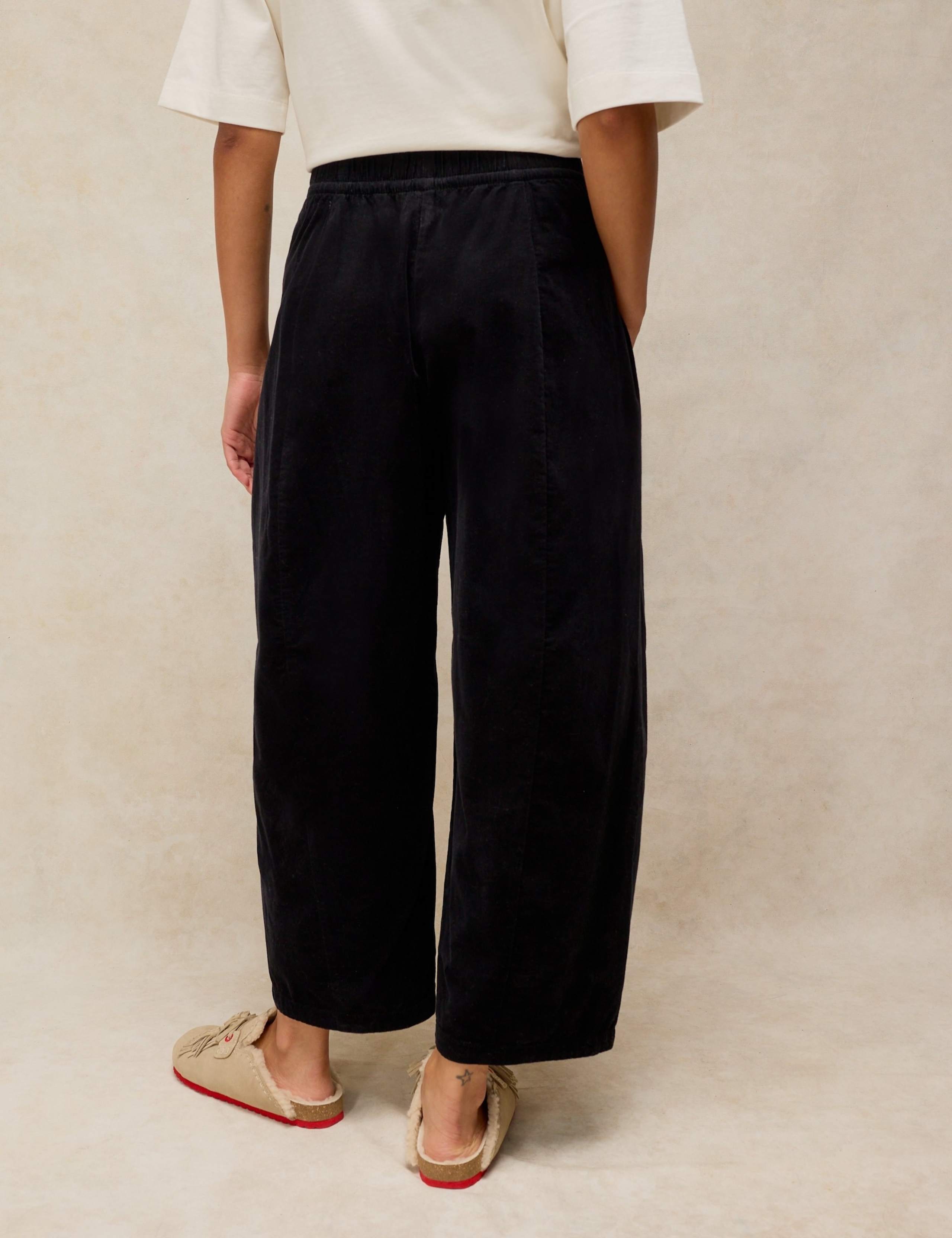 Cord Elasticated Waist Wide Leg Trousers 4 of 6