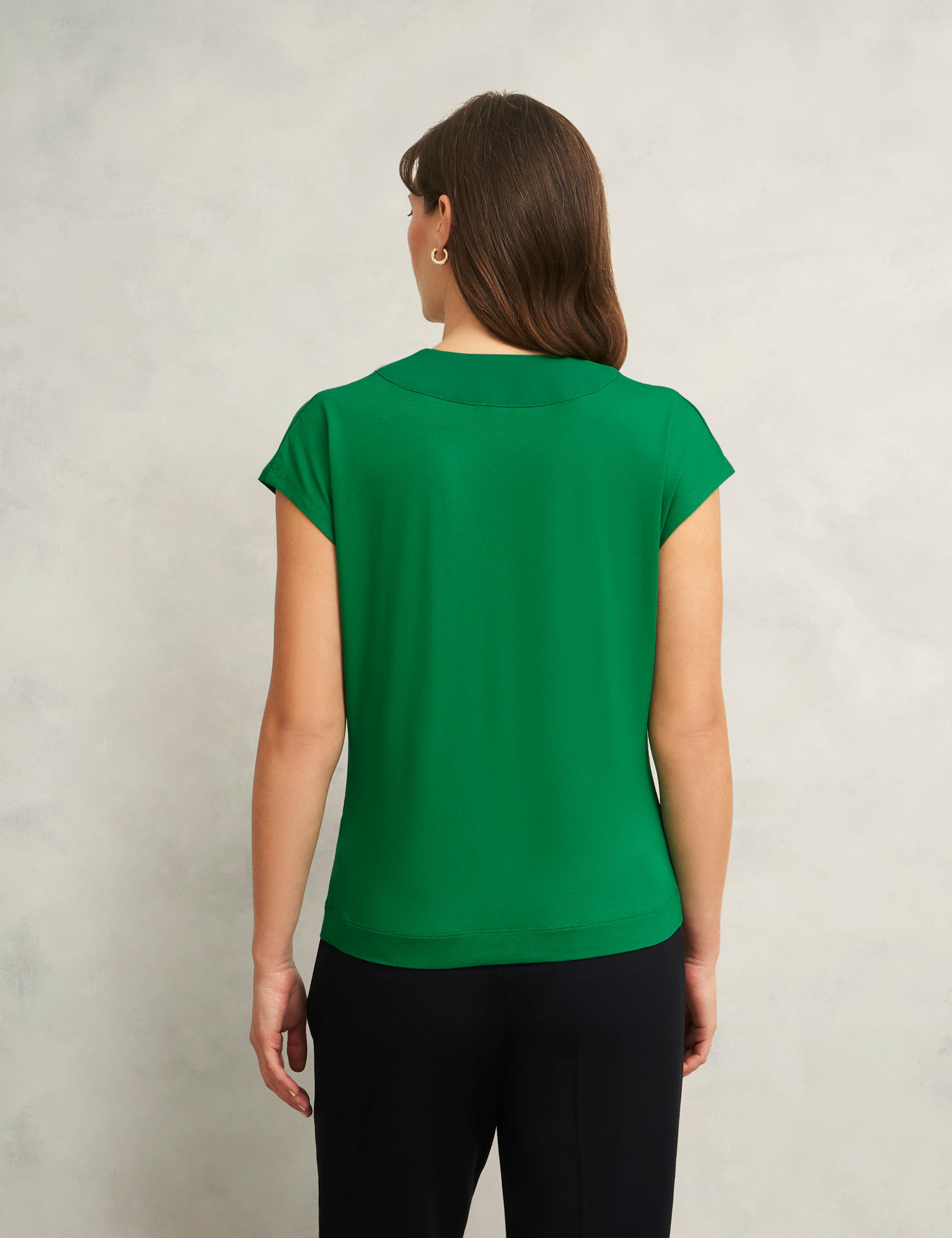 V-Neck Cap Sleeve Blouse 5 of 6