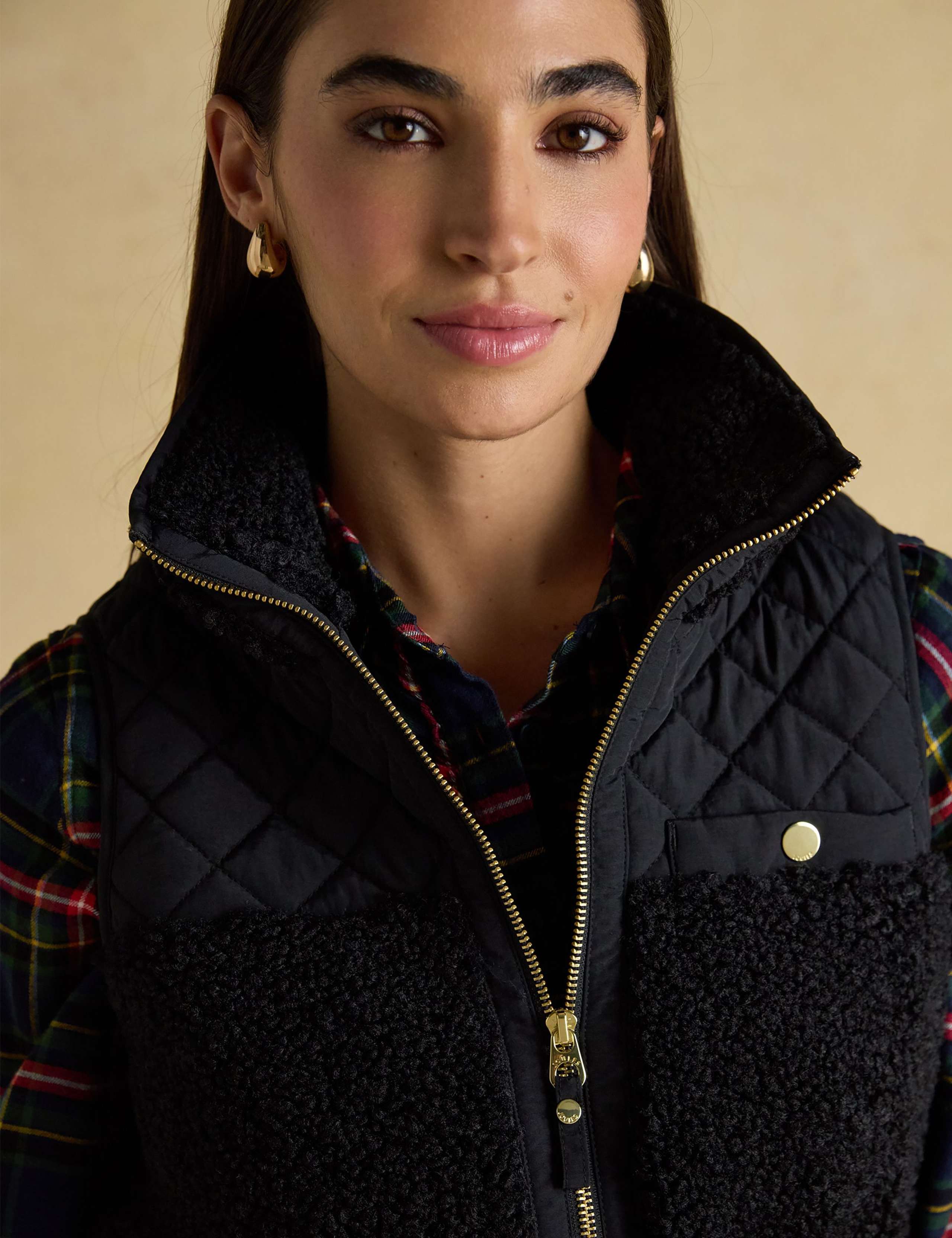 Fleece Funnel Neck Zip Up Gilet 6 of 9