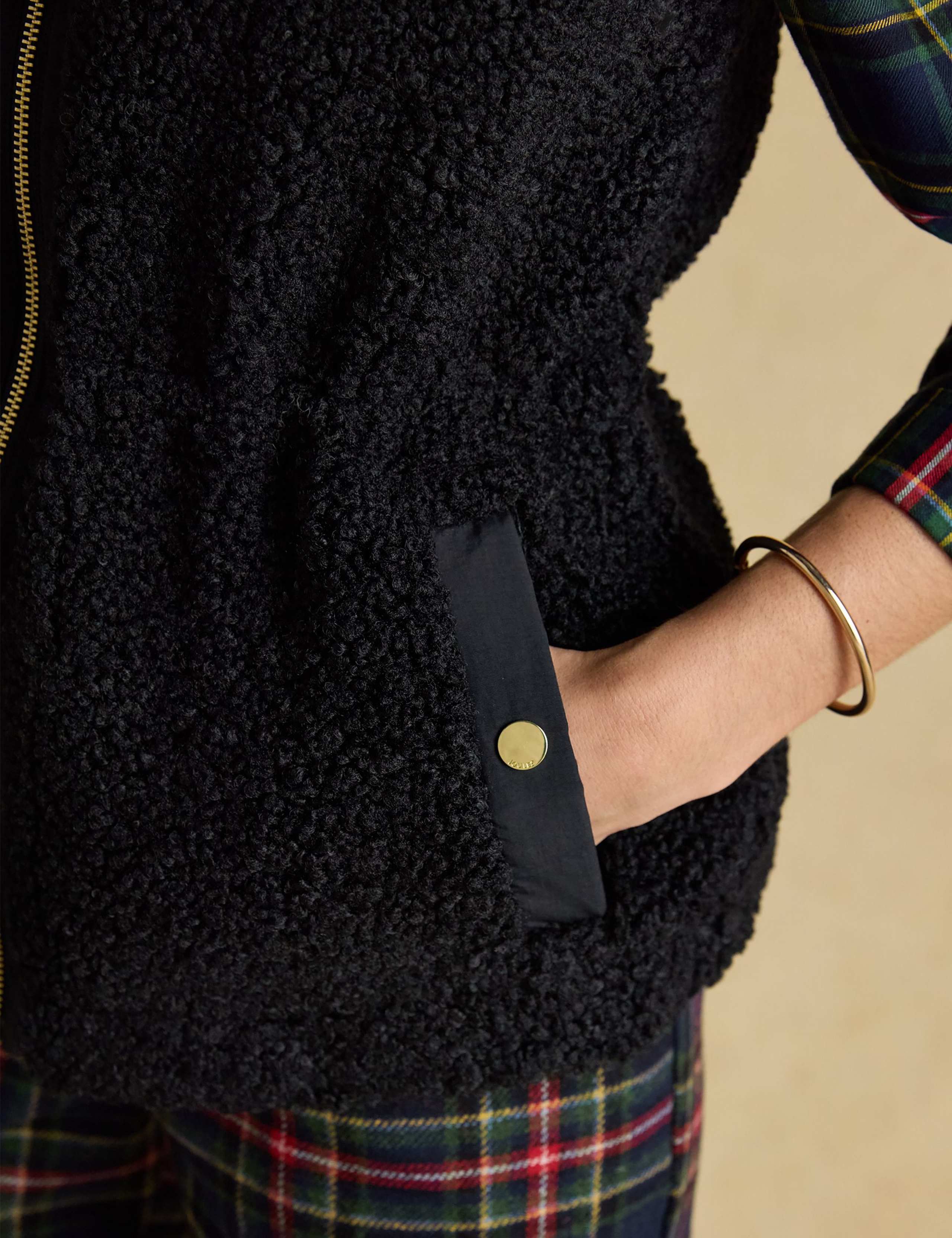 Fleece Funnel Neck Zip Up Gilet 8 of 9