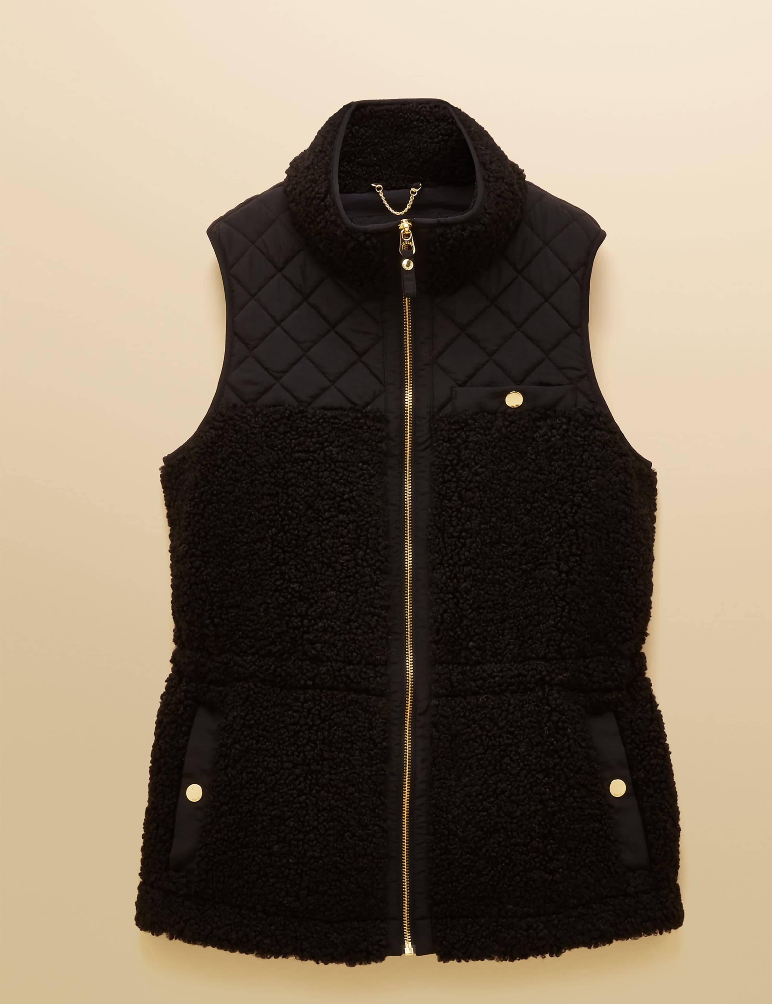 Fleece Funnel Neck Zip Up Gilet 2 of 9