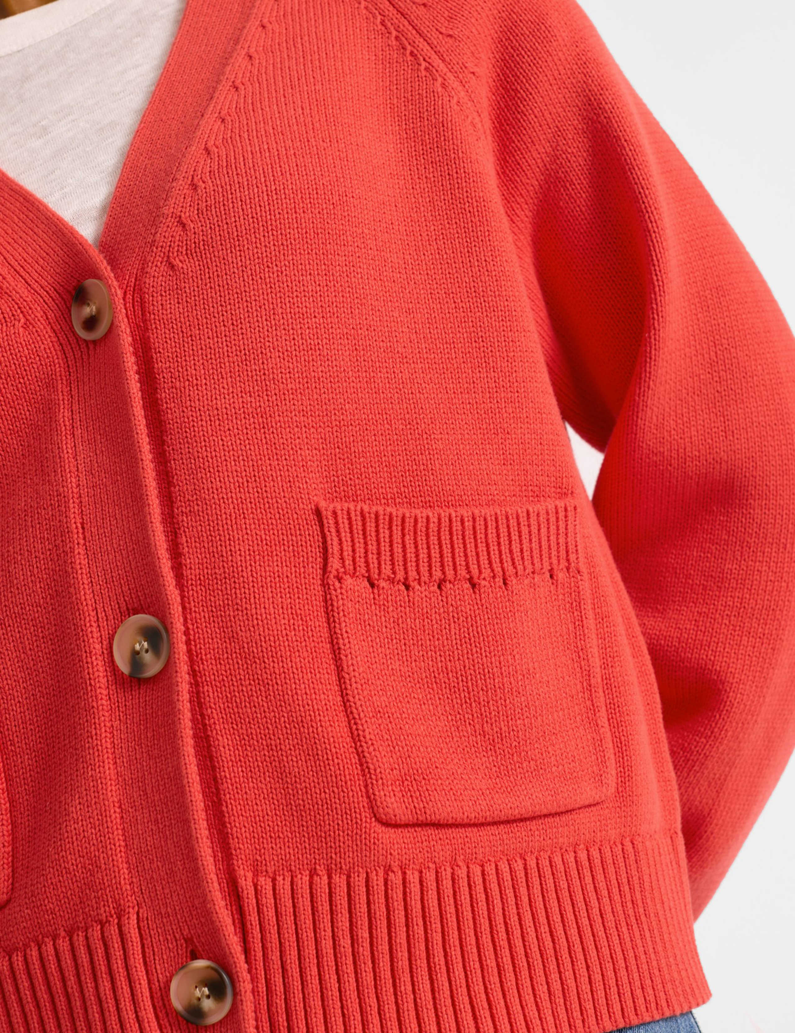 Pure Cotton V-Neck Cardigan 4 of 4