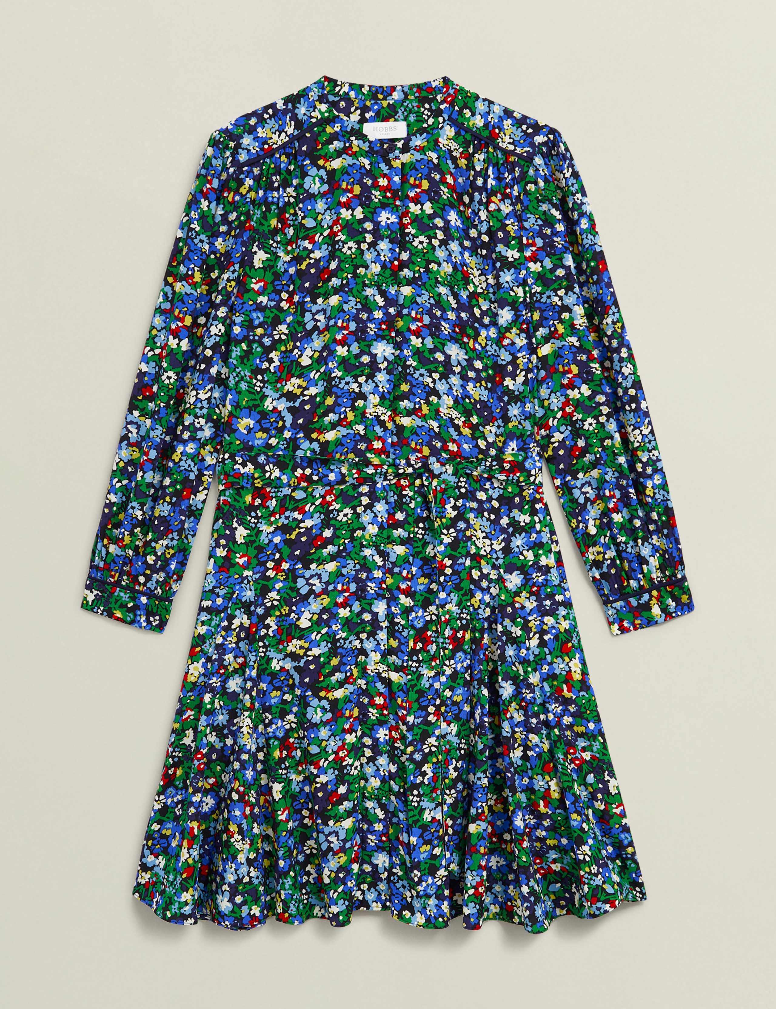Floral Blouson Sleeve Mini Skater Dress 2 of 10