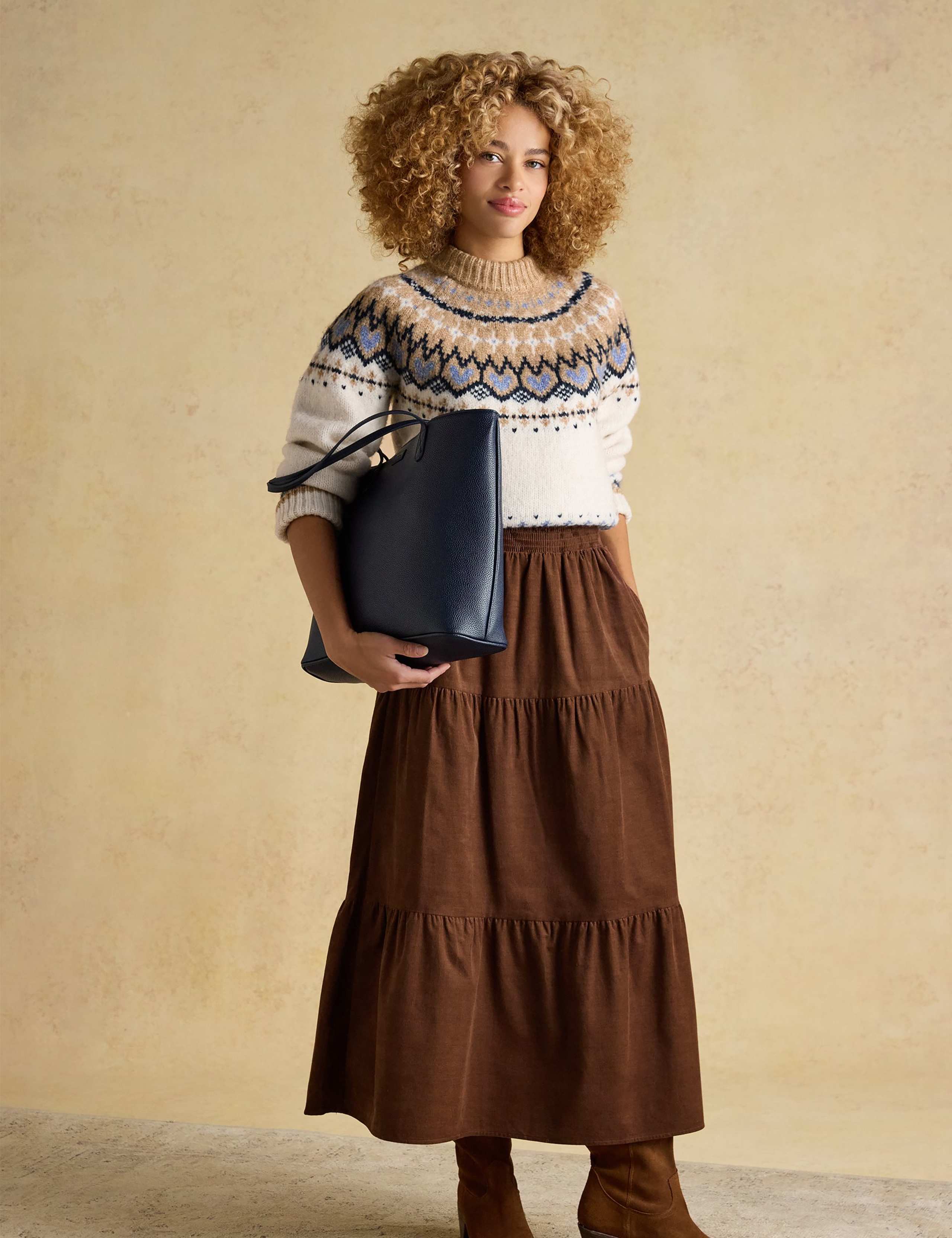 Fair Isle Crew Neck Jumper with Wool 3 of 8