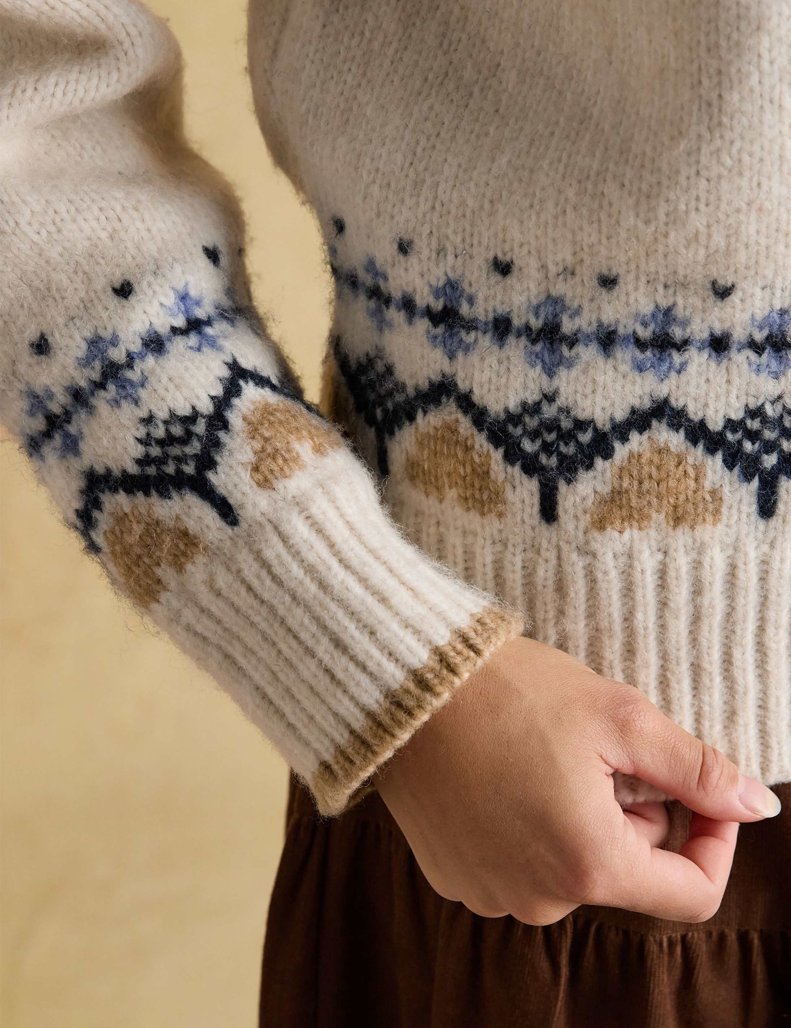 Fair Isle Crew Neck Jumper with Wool 7 of 8