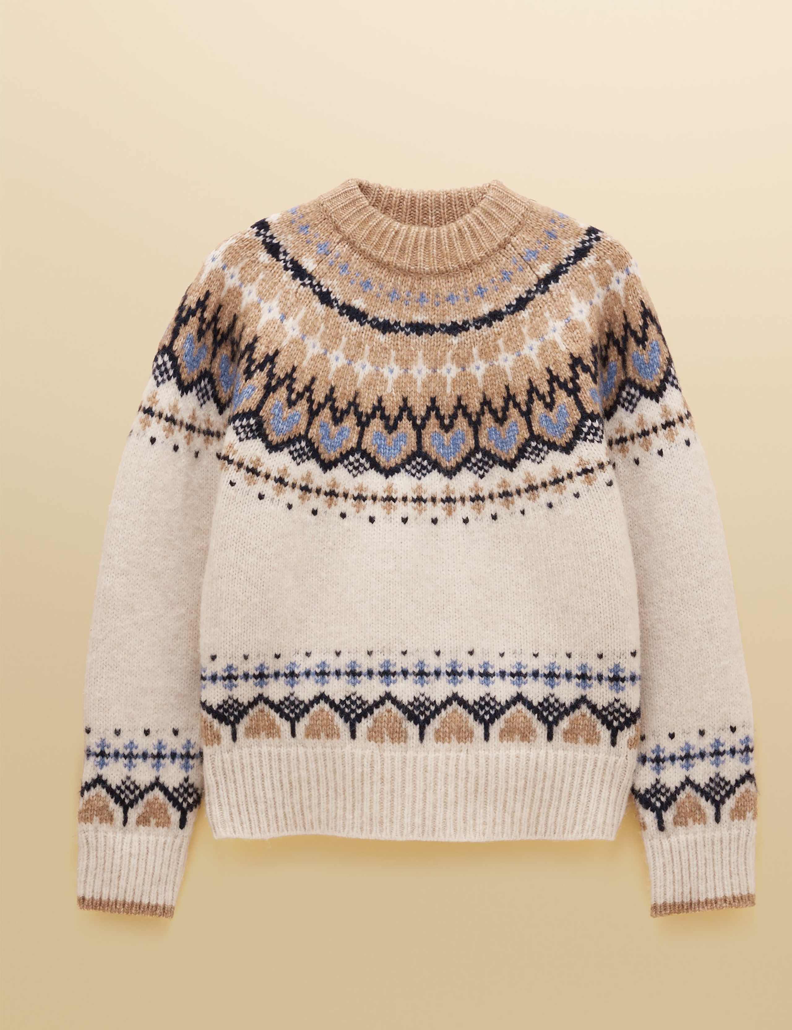 Fair Isle Crew Neck Jumper with Wool 2 of 8