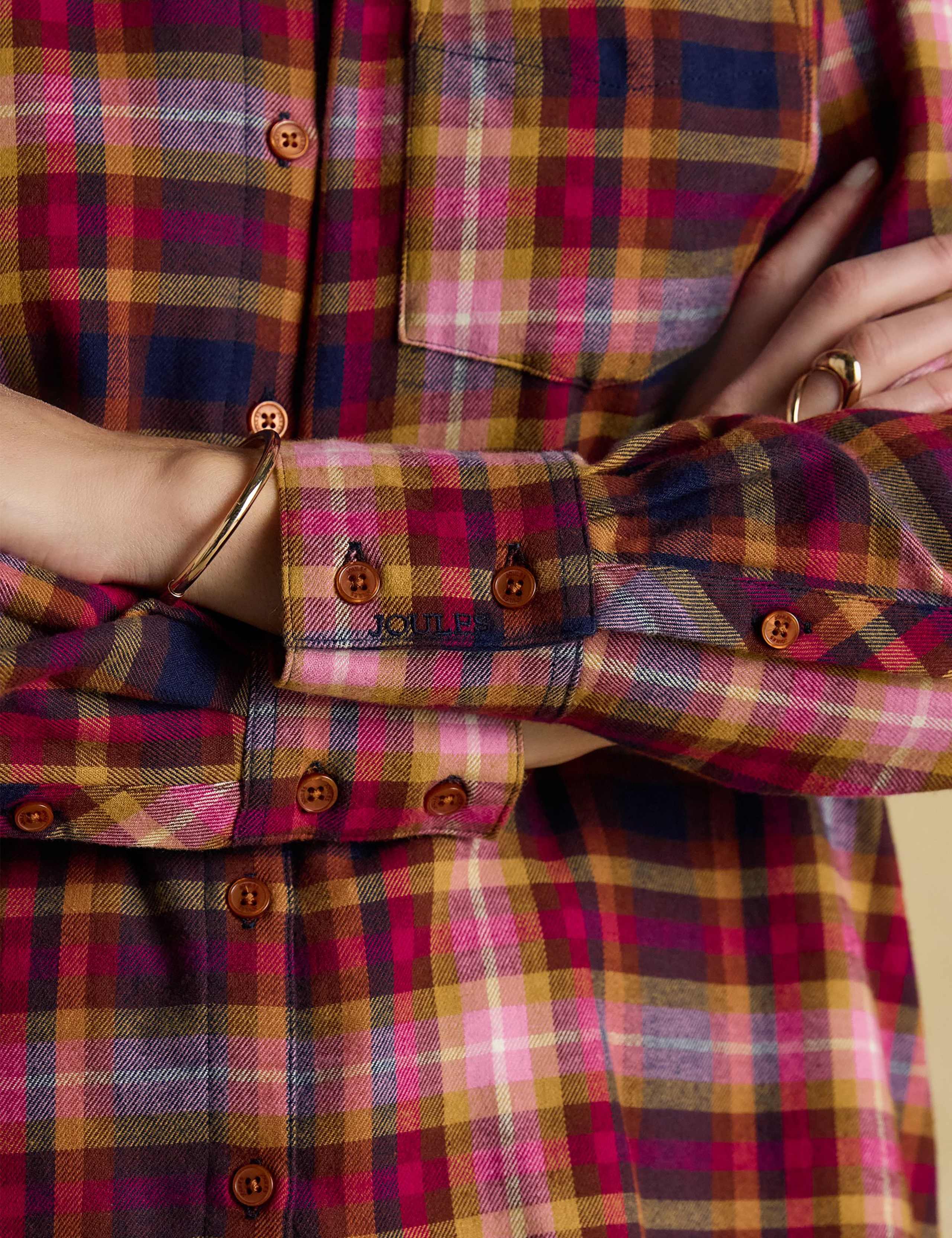 Brushed Pure Cotton Checked Shirt 6 of 8