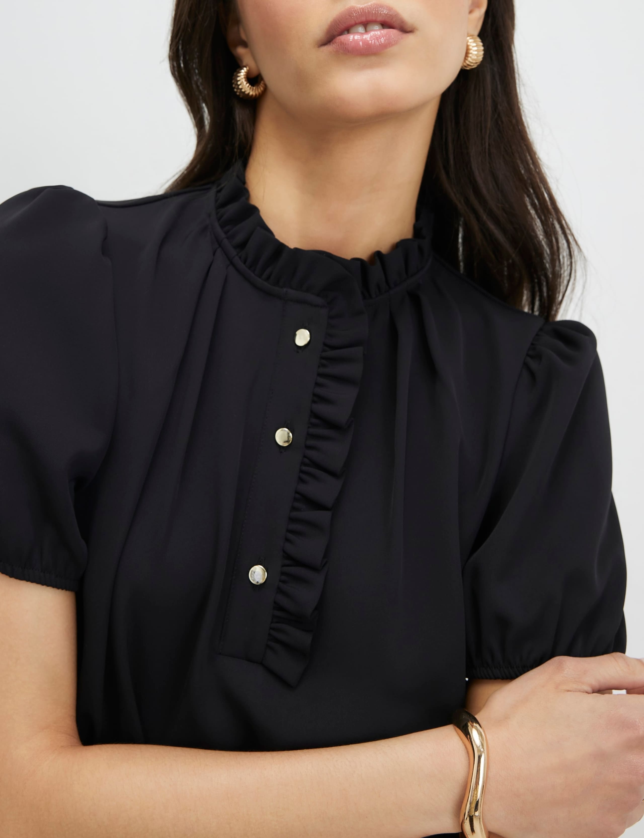 Twill Workwear High Neck Mini Shift Dress 4 of 4