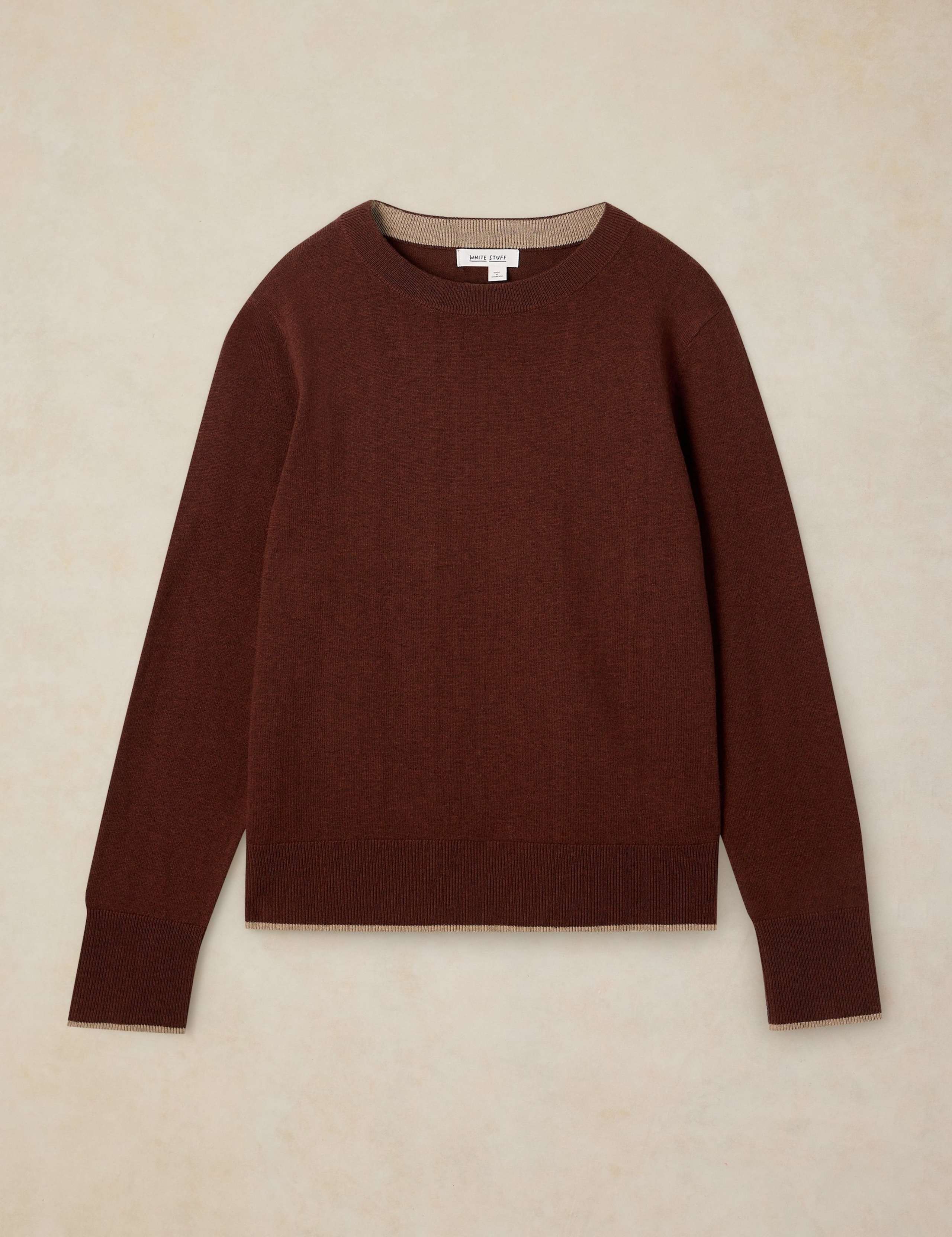 Cotton with Merino Wool Crew Neck Jumper 2 of 6