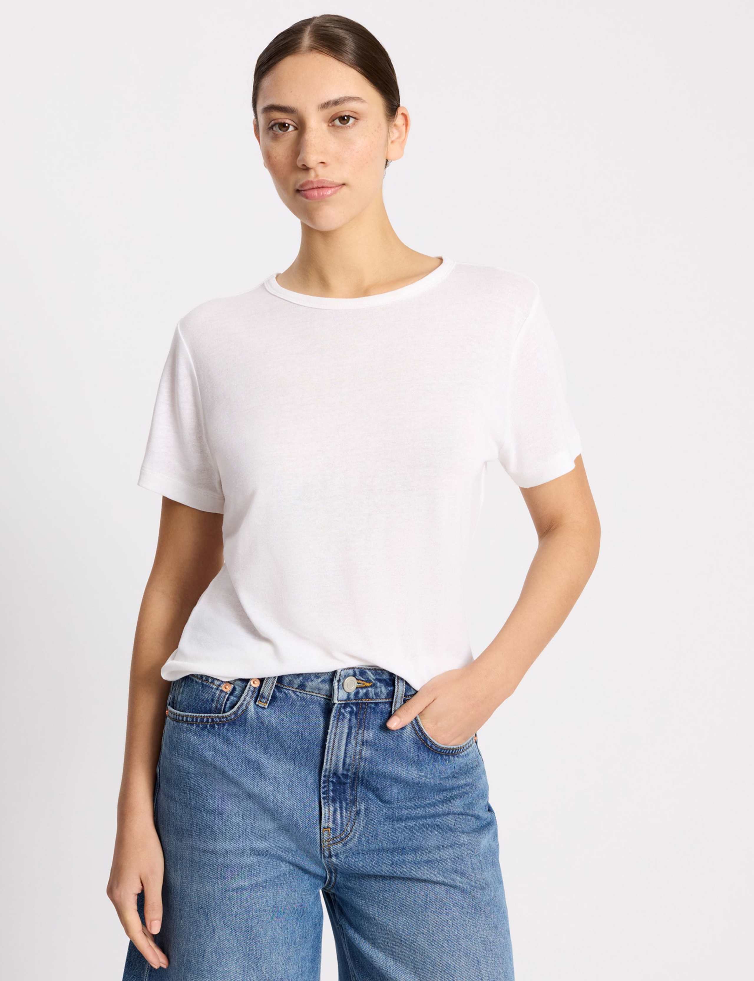 Linen Blend T-Shirt 1 of 4