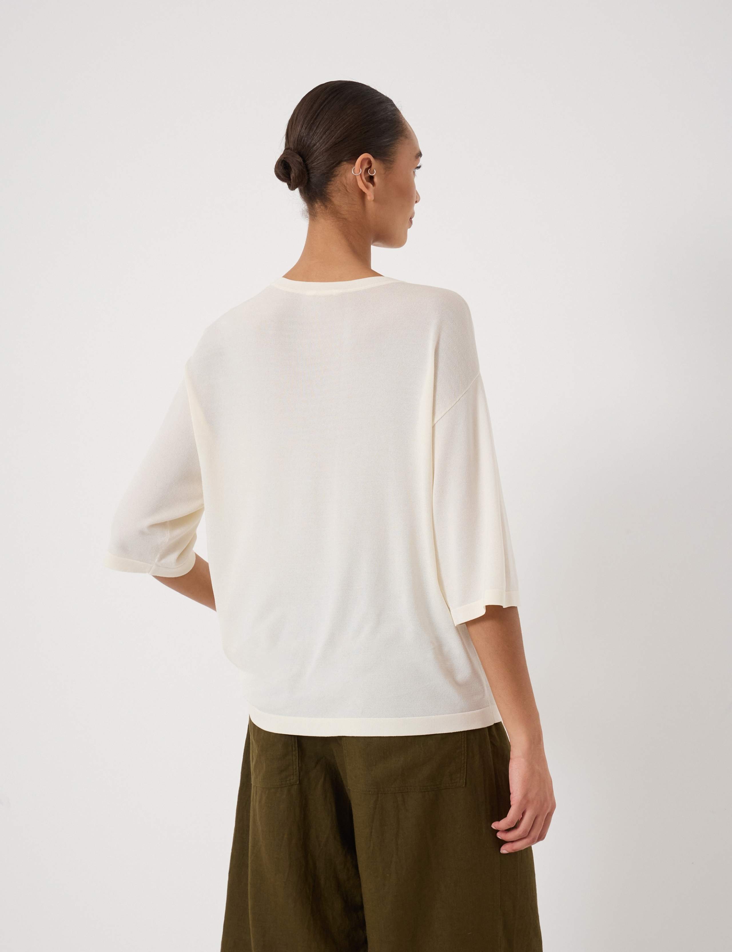 Crew Neck Relaxed Knitted T-Shirt 5 of 5