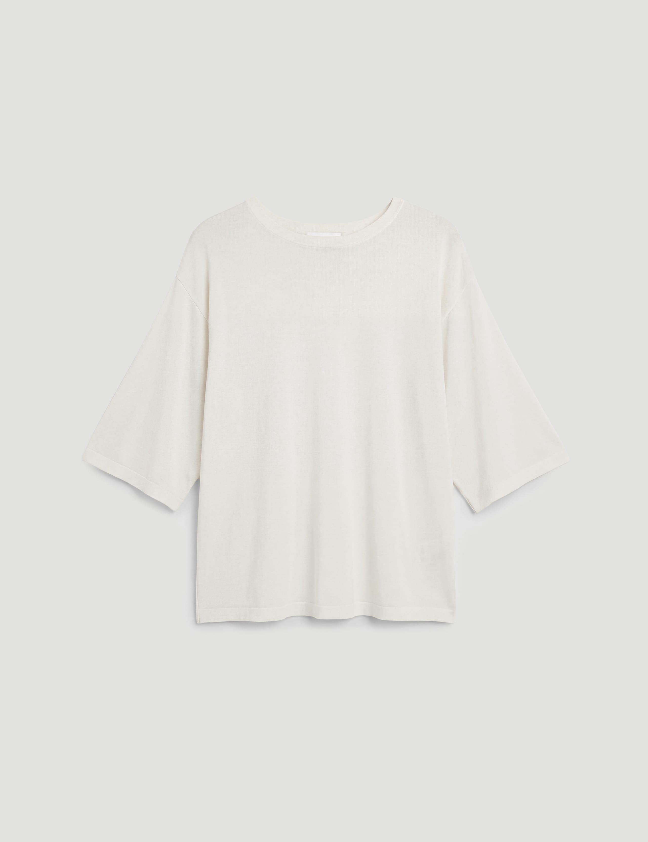Crew Neck Relaxed Knitted T-Shirt 2 of 5