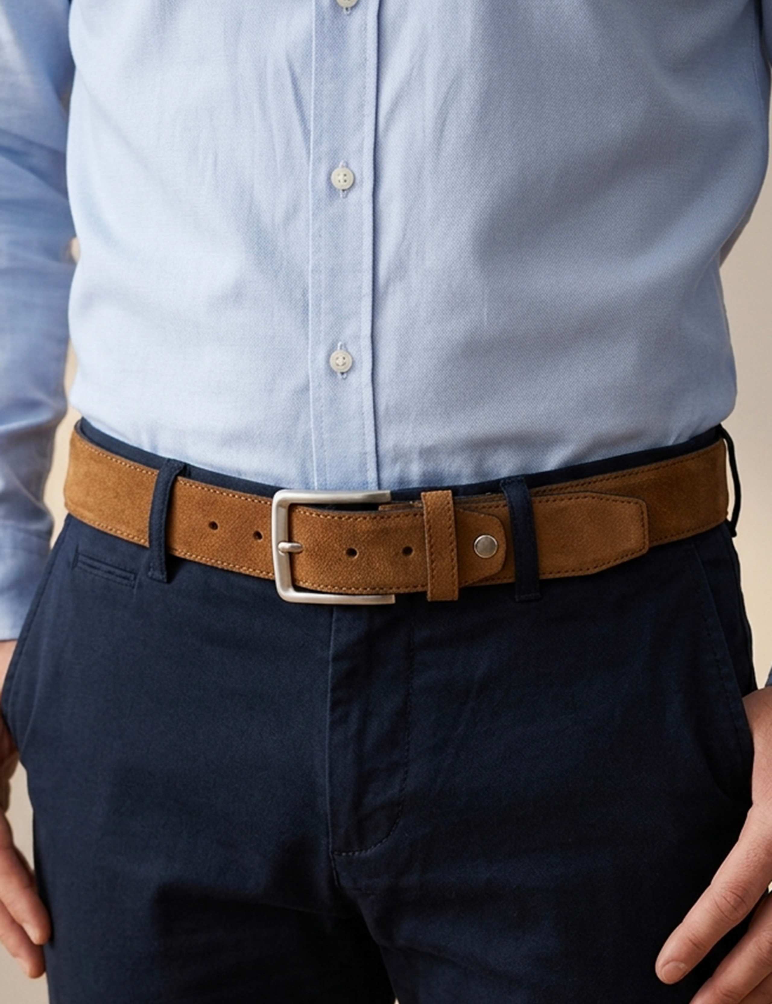 Stretch Leather Belt 1 of 3