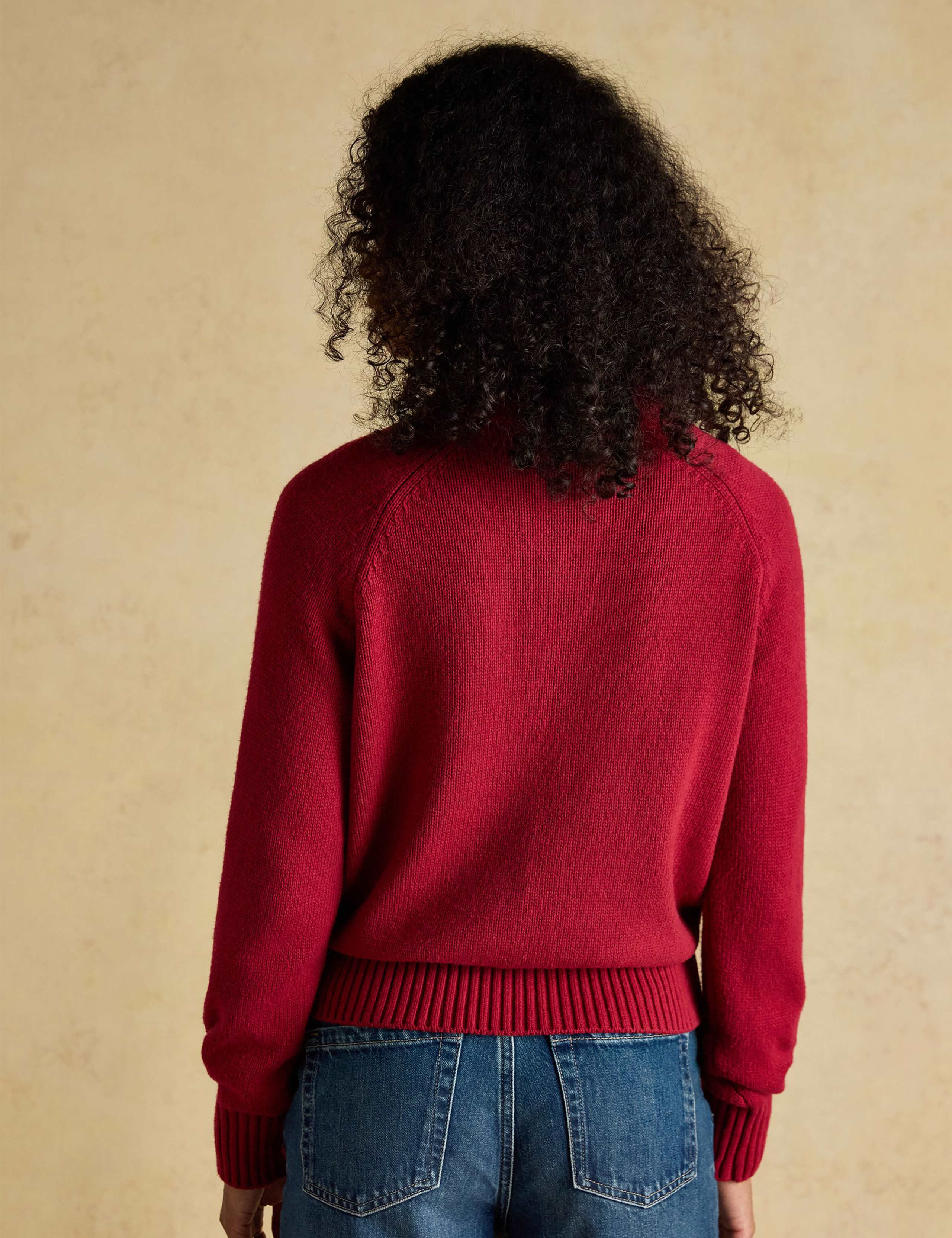 Cotton Rich Embroidered Jumper with Wool 5 of 8