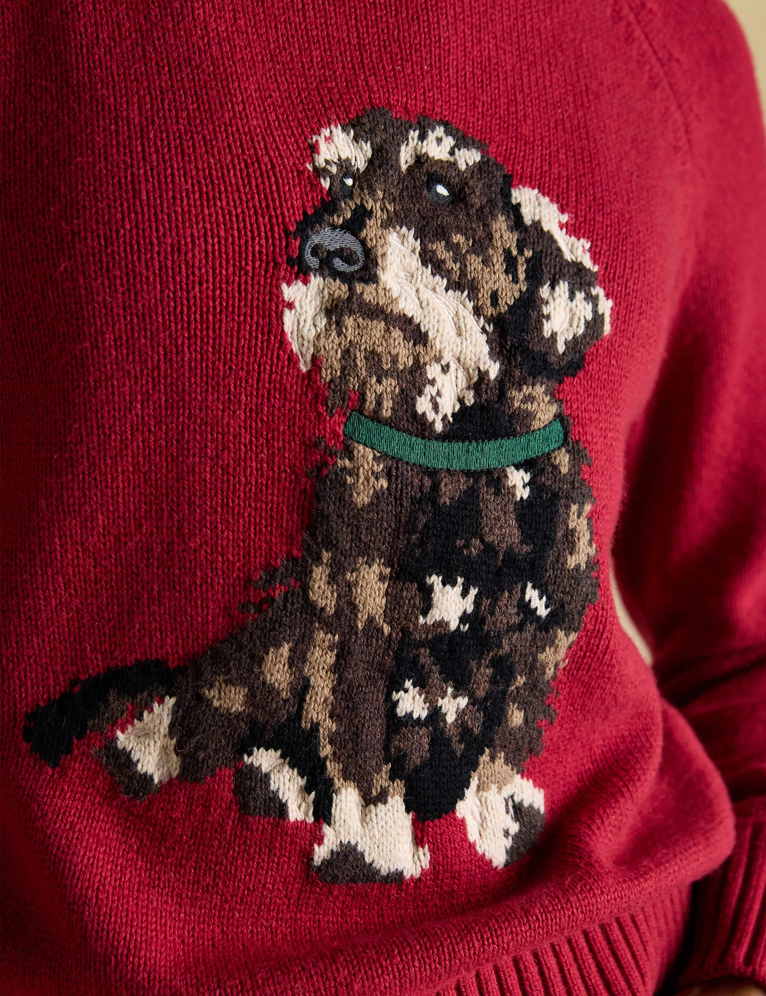 Cotton Rich Embroidered Jumper with Wool 8 of 8