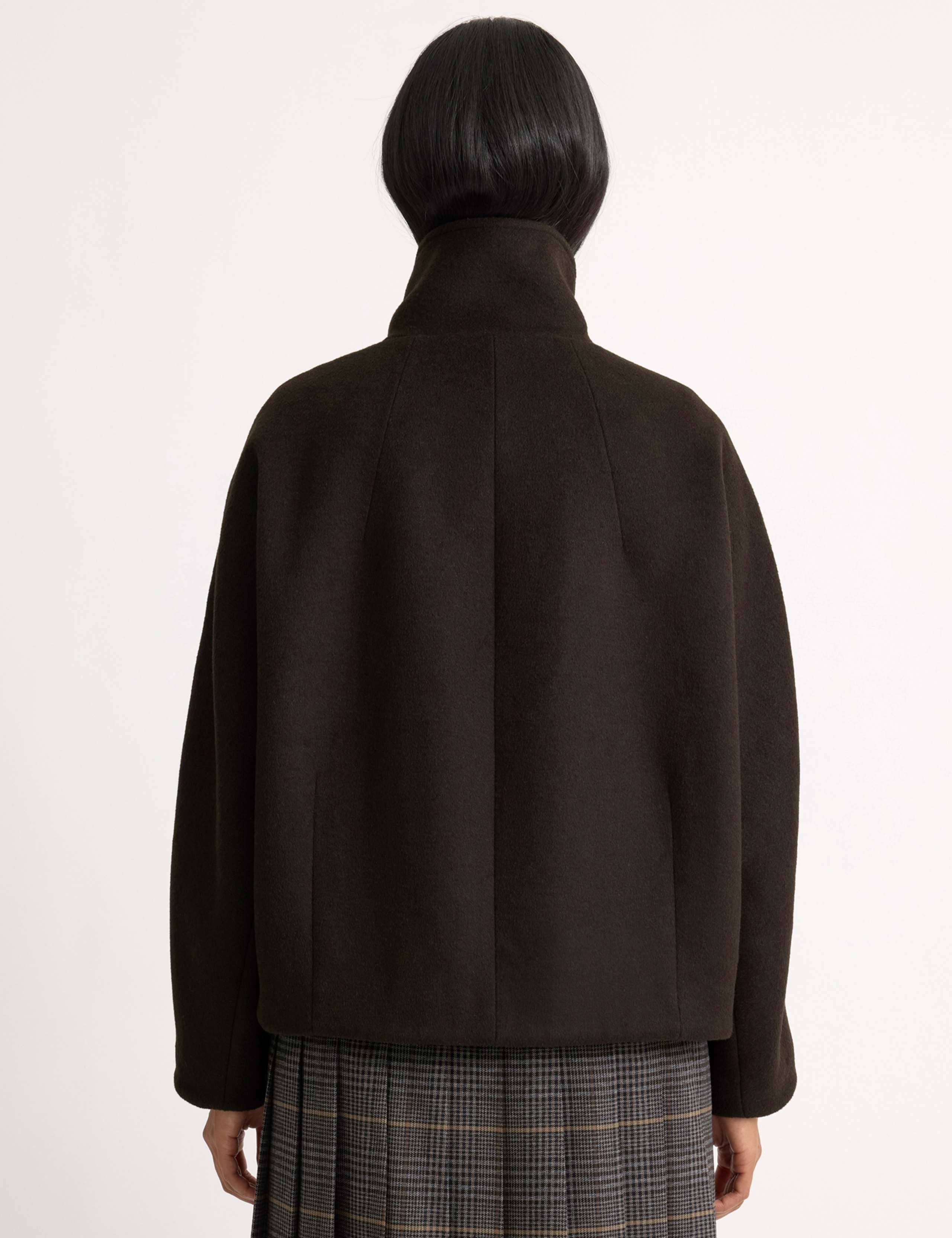 Wool Blend Funnel Neck Jacket 4 of 6