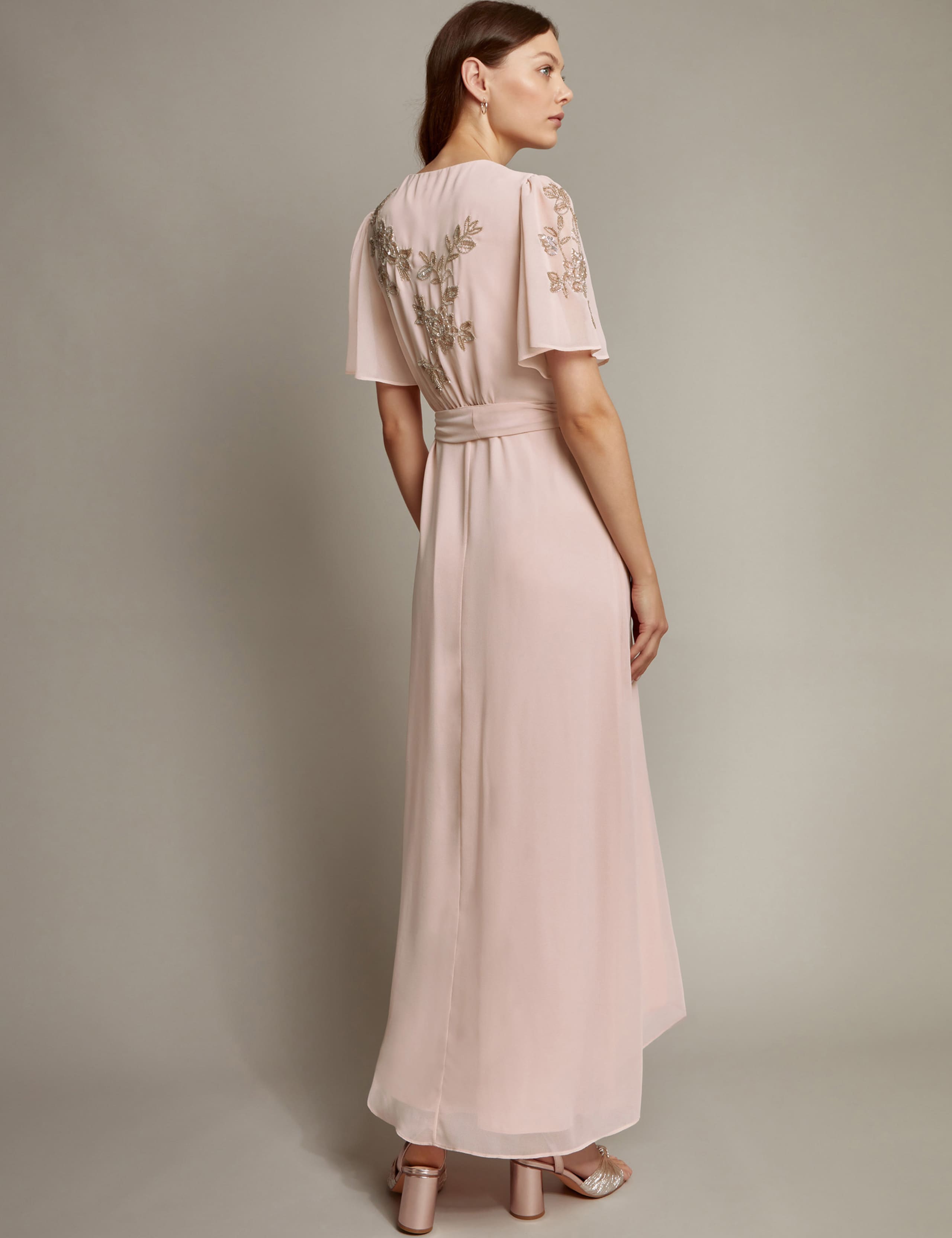Embellished V-Neck Midi Wrap Dress 5 of 5
