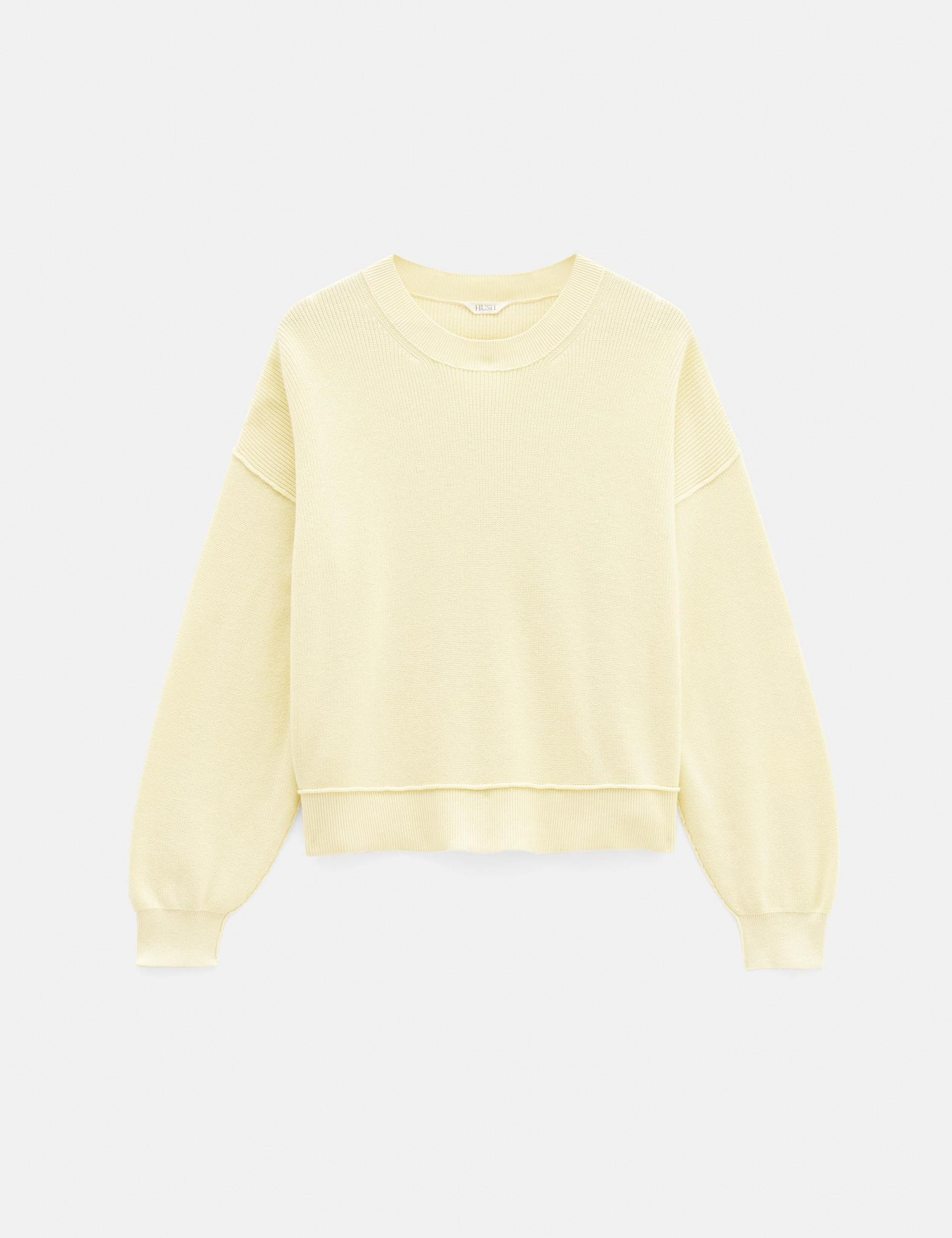 Pure Cotton Ribbed Textured Crew Neck Jumper 2 of 5