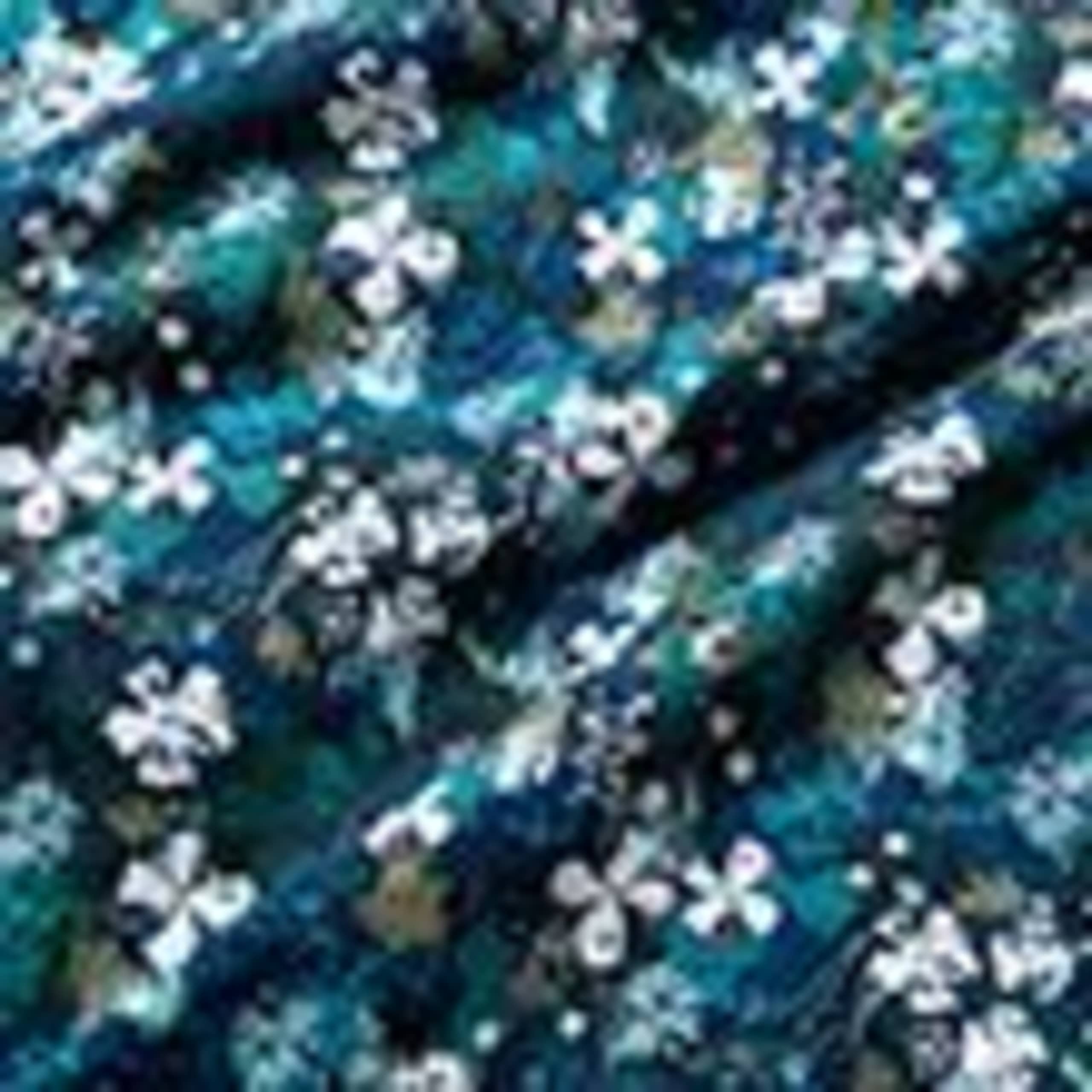 Pure Cotton Floral Midi Waisted Dress 5 of 5