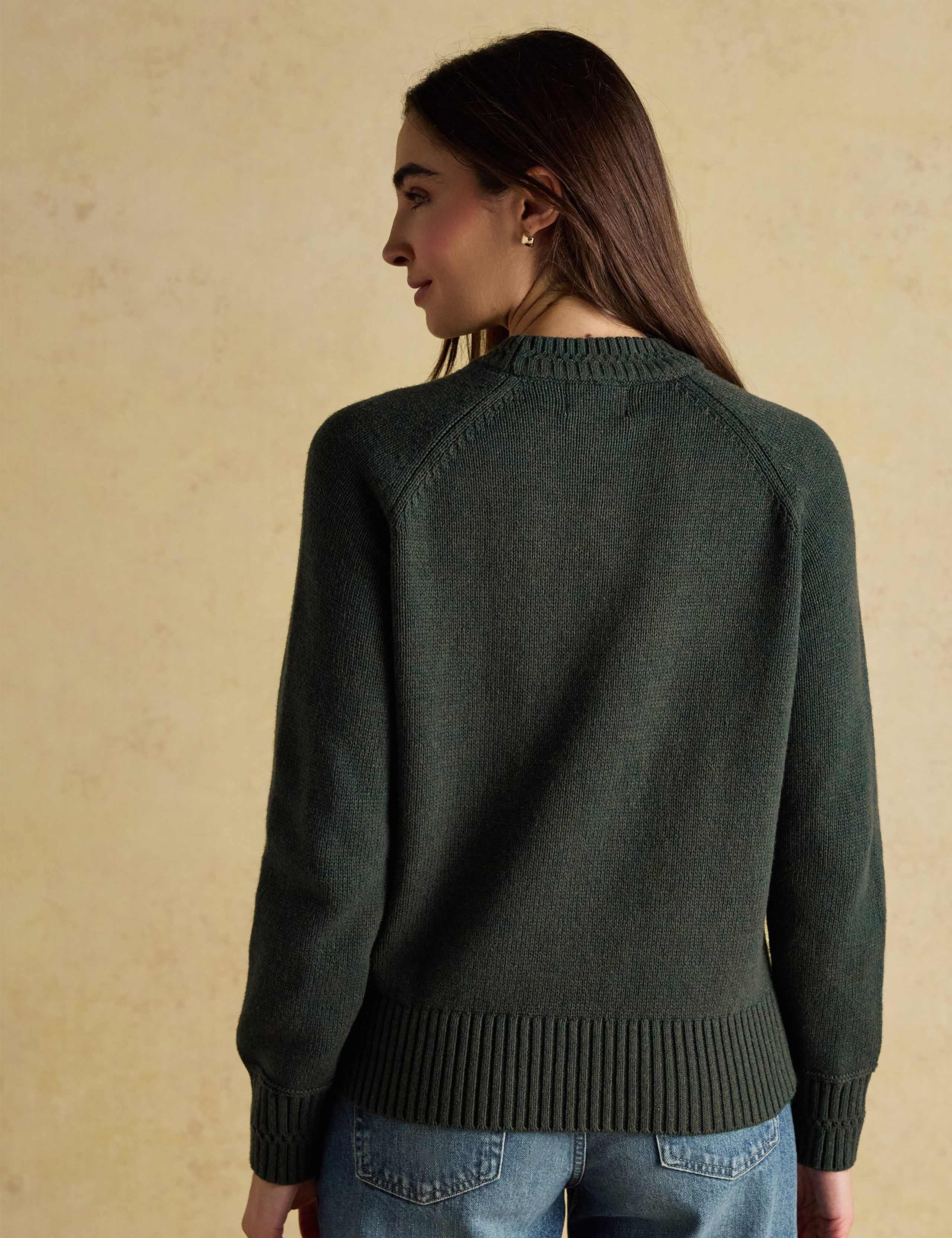 Cotton Rich Intarsia 4x4 Jumper with Wool 4 of 9