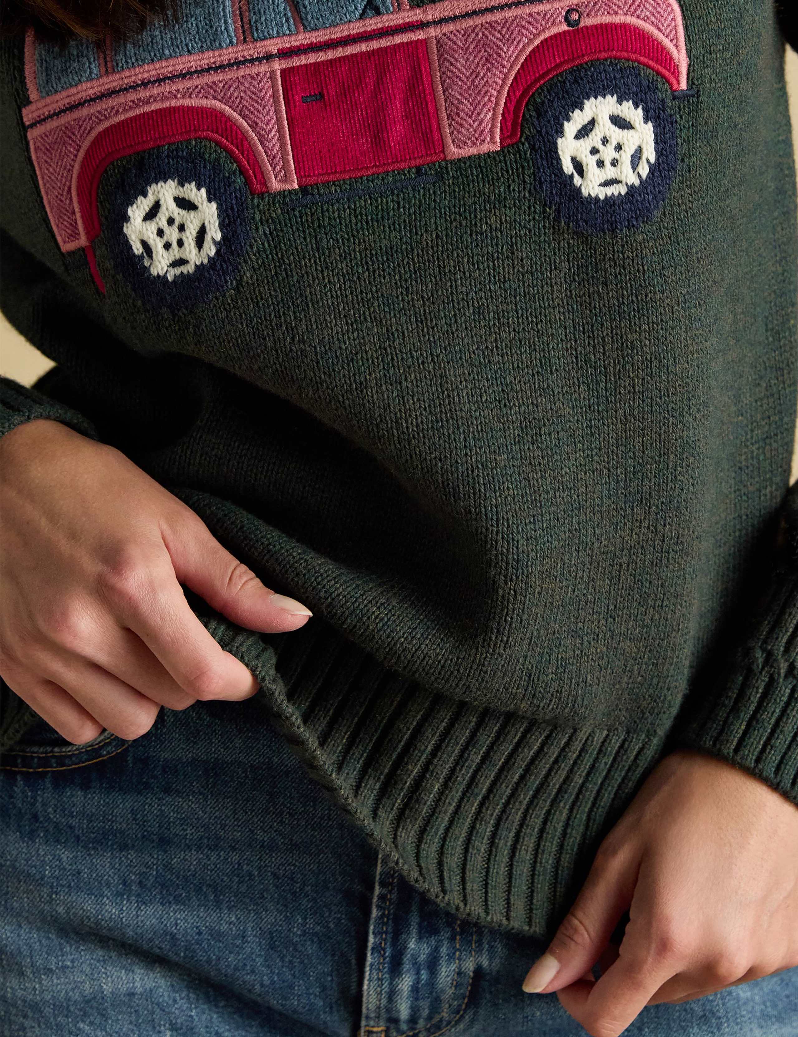 Cotton Rich Intarsia 4x4 Jumper with Wool 7 of 9