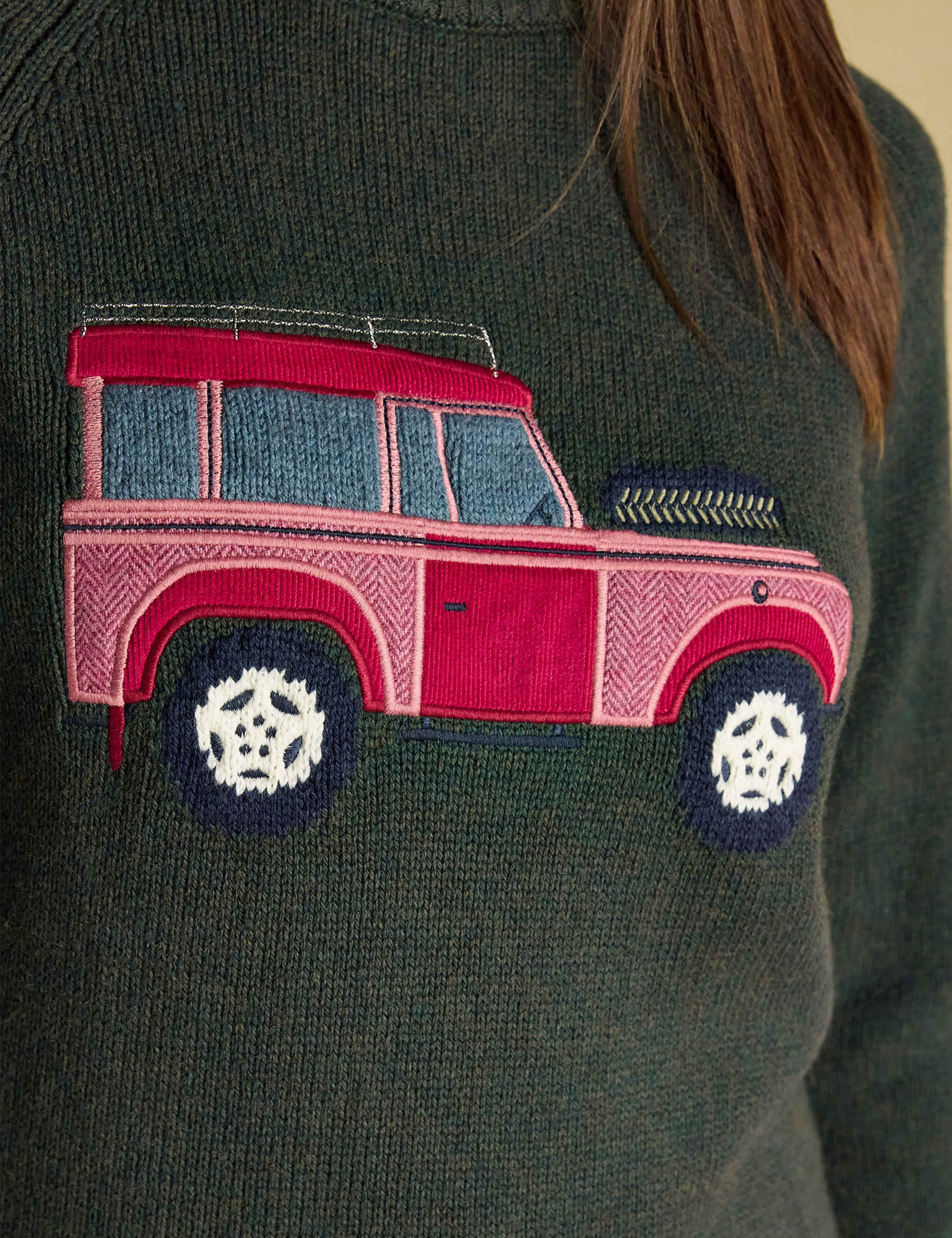 Cotton Rich Intarsia 4x4 Jumper with Wool 8 of 9