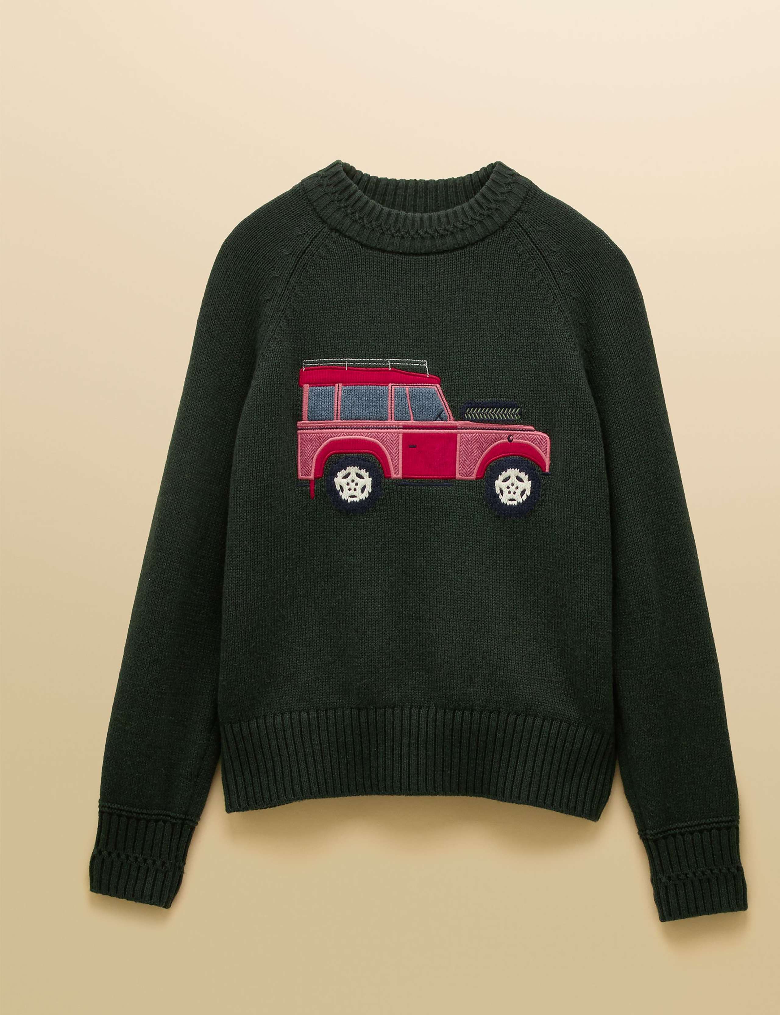 Cotton Rich Intarsia 4x4 Jumper with Wool 2 of 9