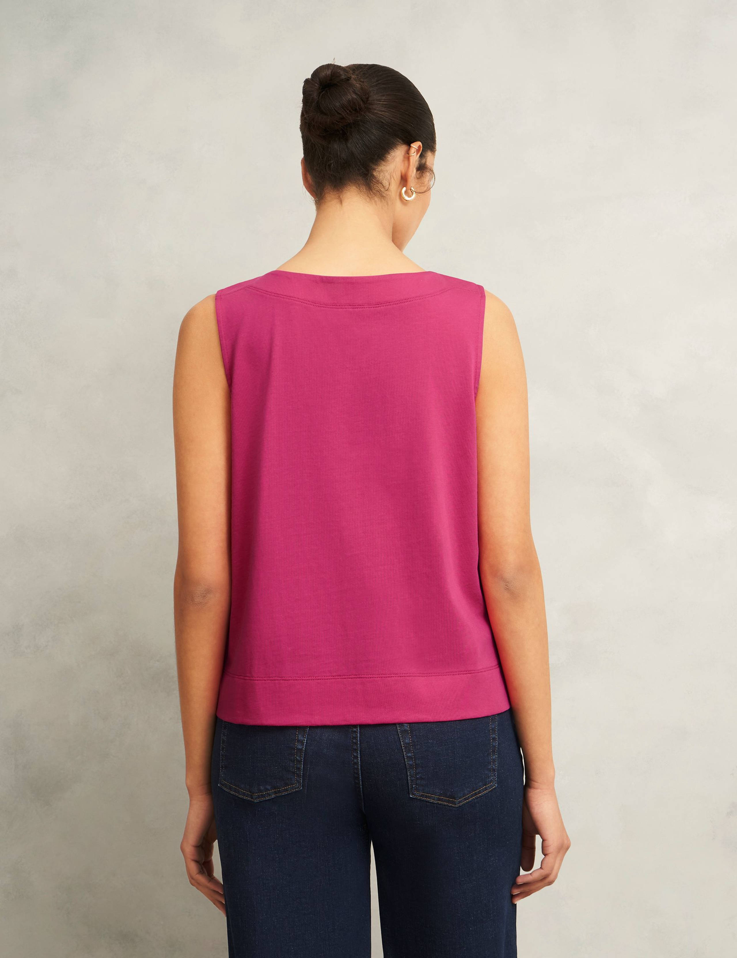 Pure Cotton Button Detail Top 5 of 6