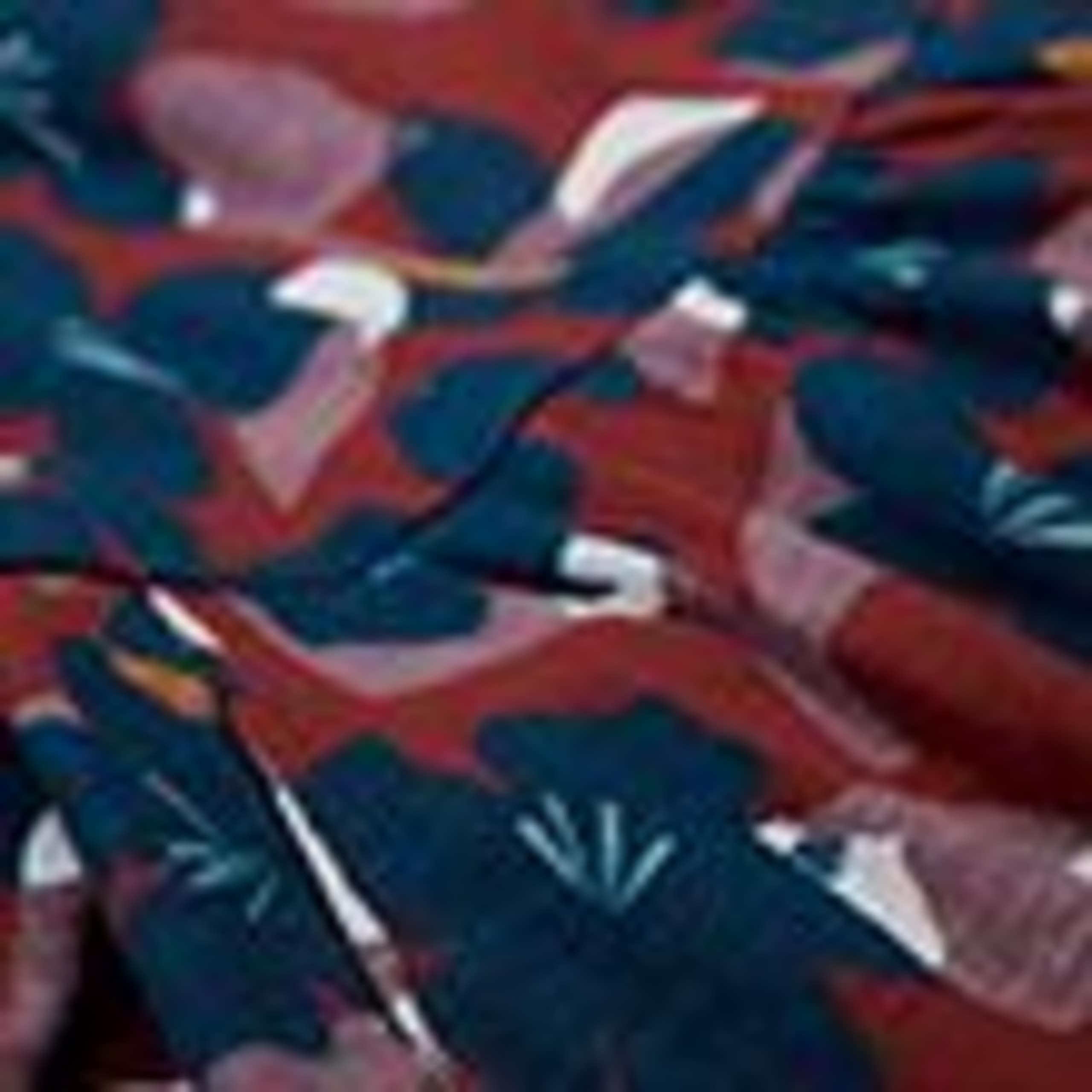 Pure Cotton Floral Midi Waisted Dress 5 of 5