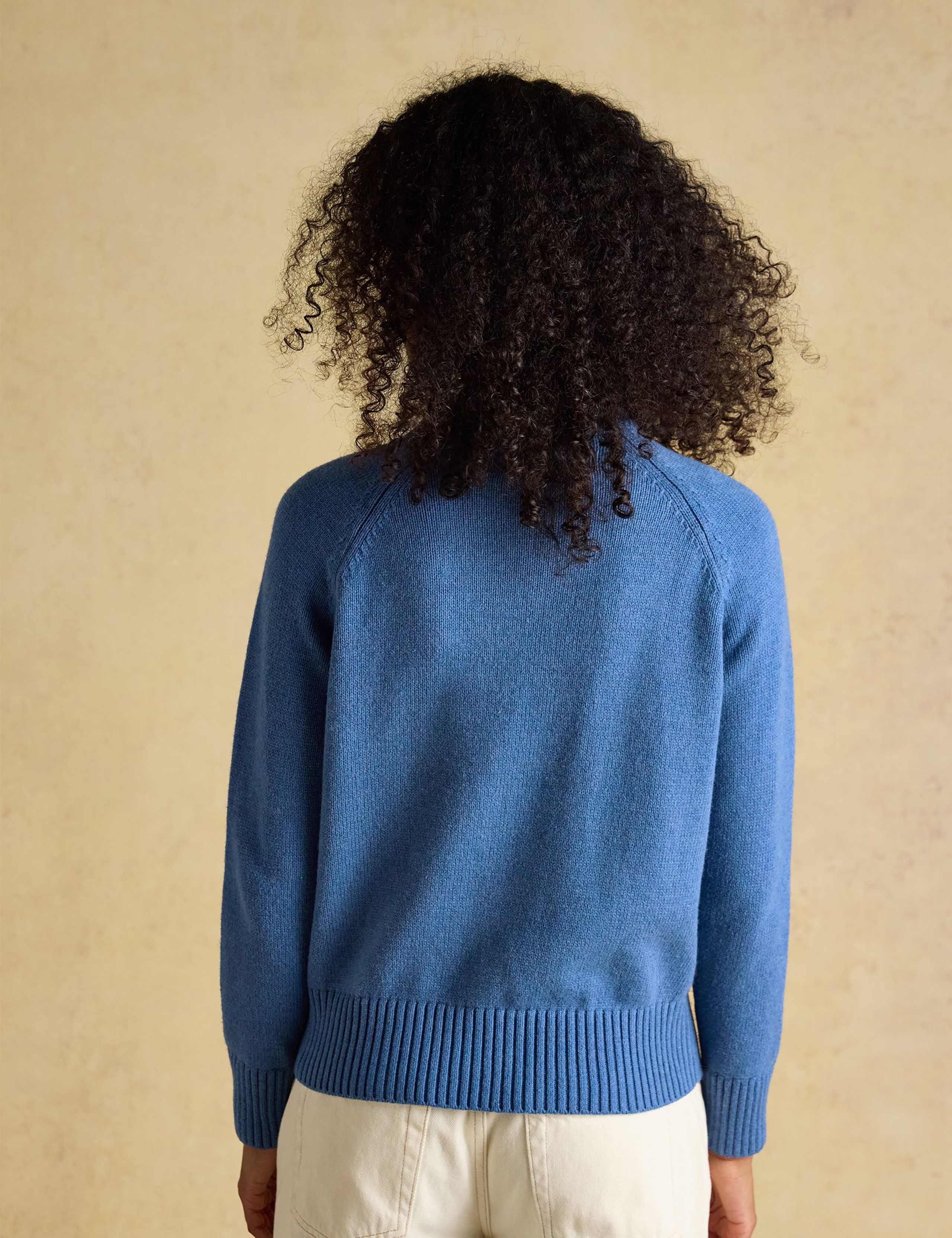 Cotton Rich Intarsia Fox Jumper with Wool 4 of 6