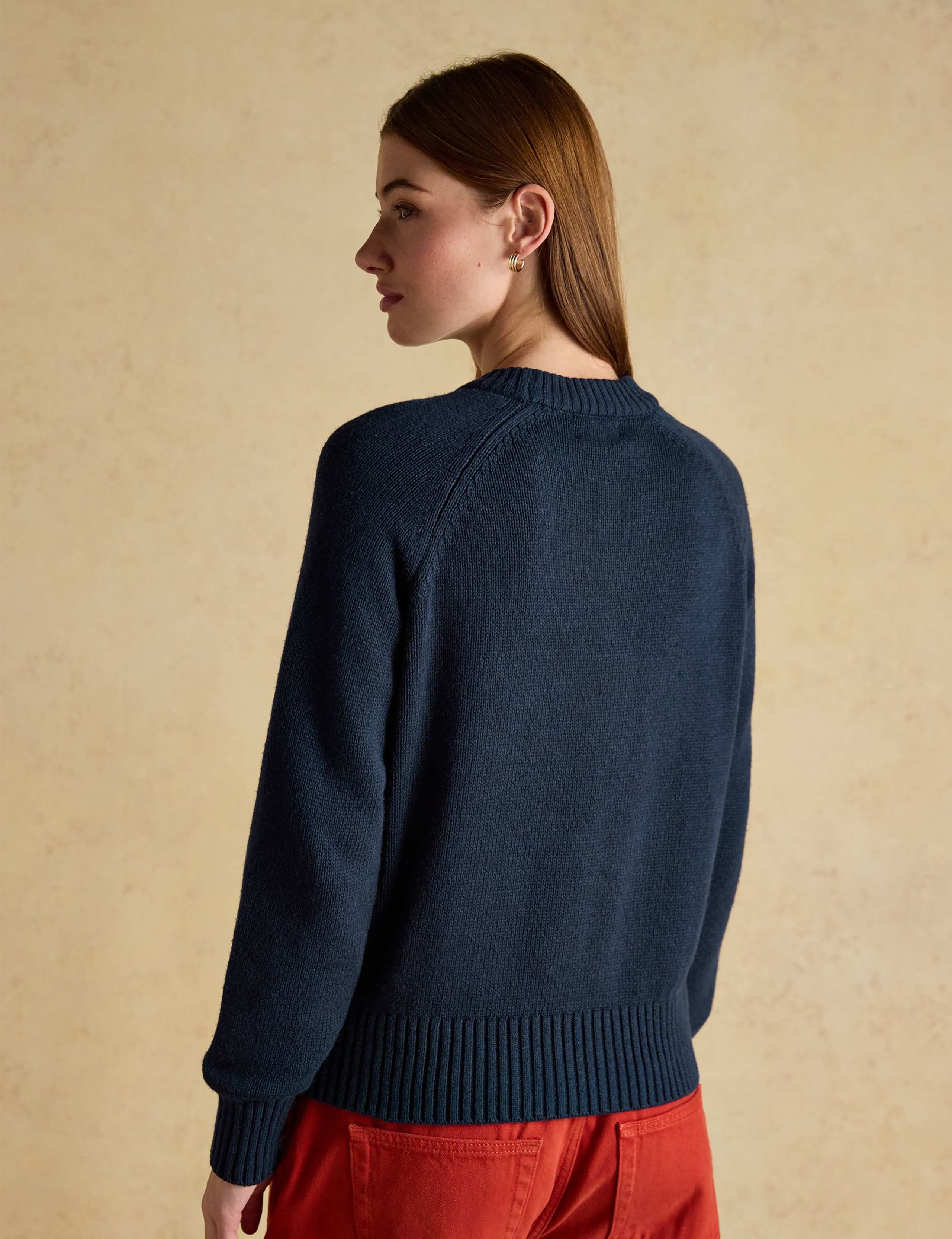 Cotton Rich Intarsia Fox Jumper with Wool 5 of 8