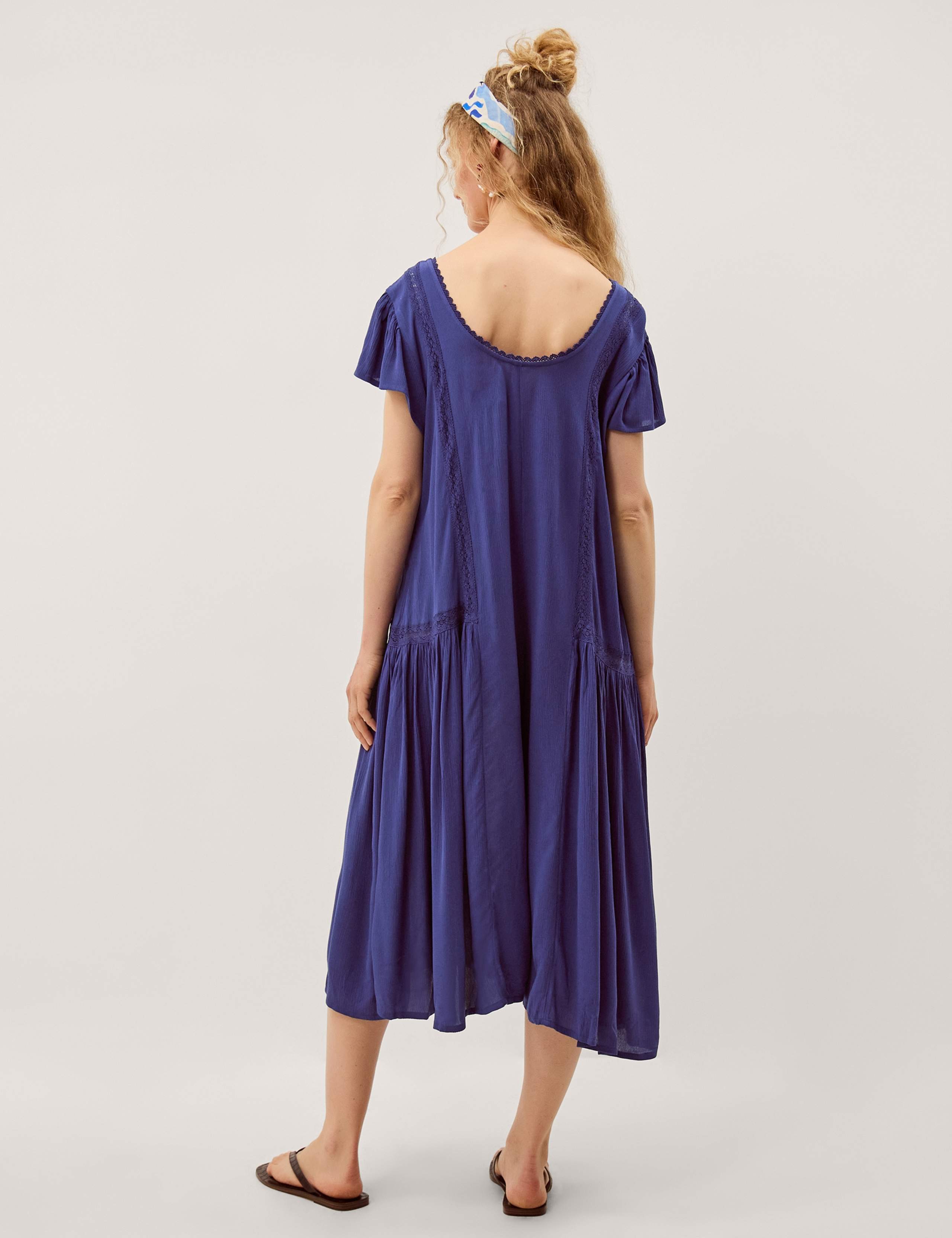 Tie Neck Cropped Wide Leg Jumpsuit 2 of 4