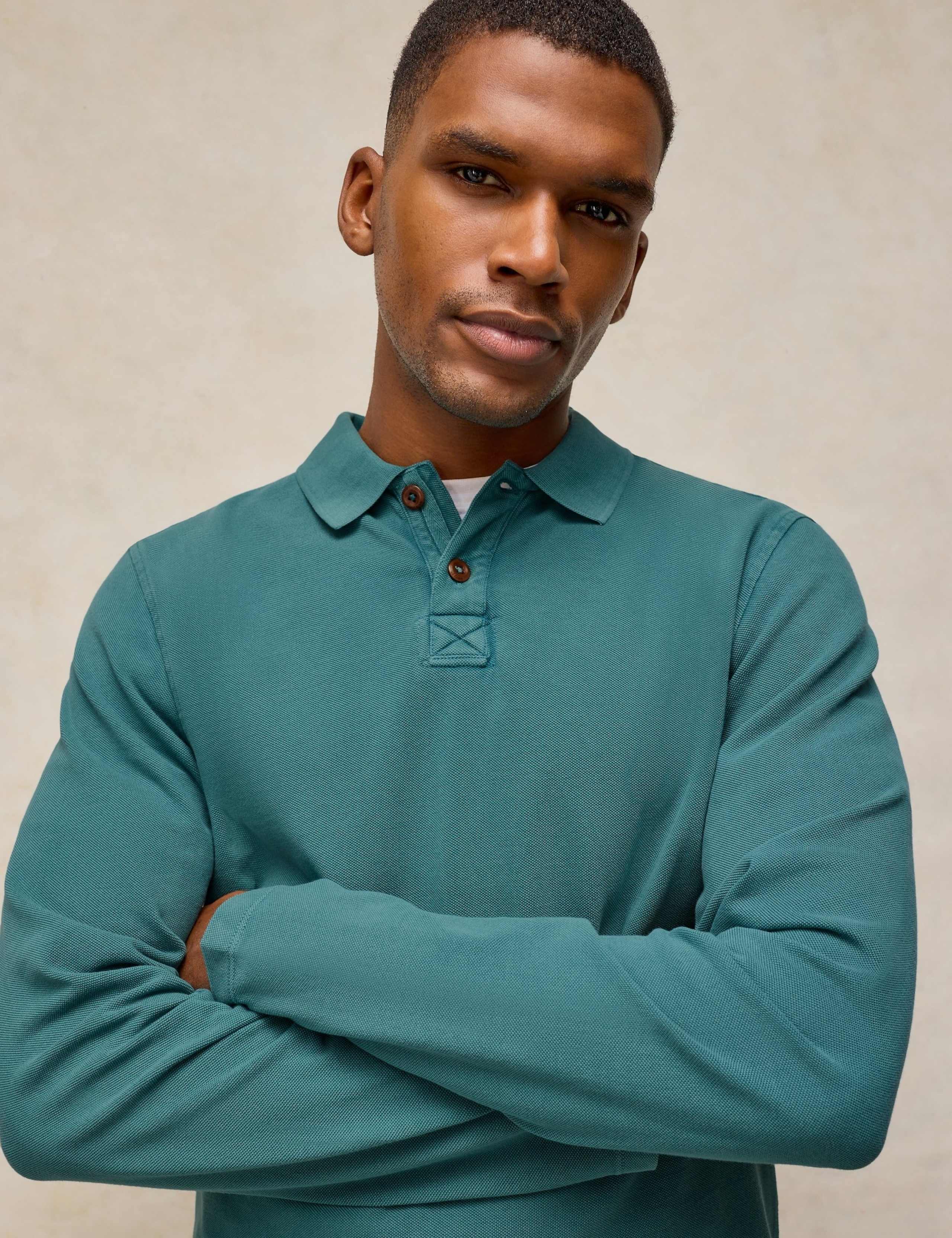 Pure Cotton Knitted Polo Shirt 5 of 6