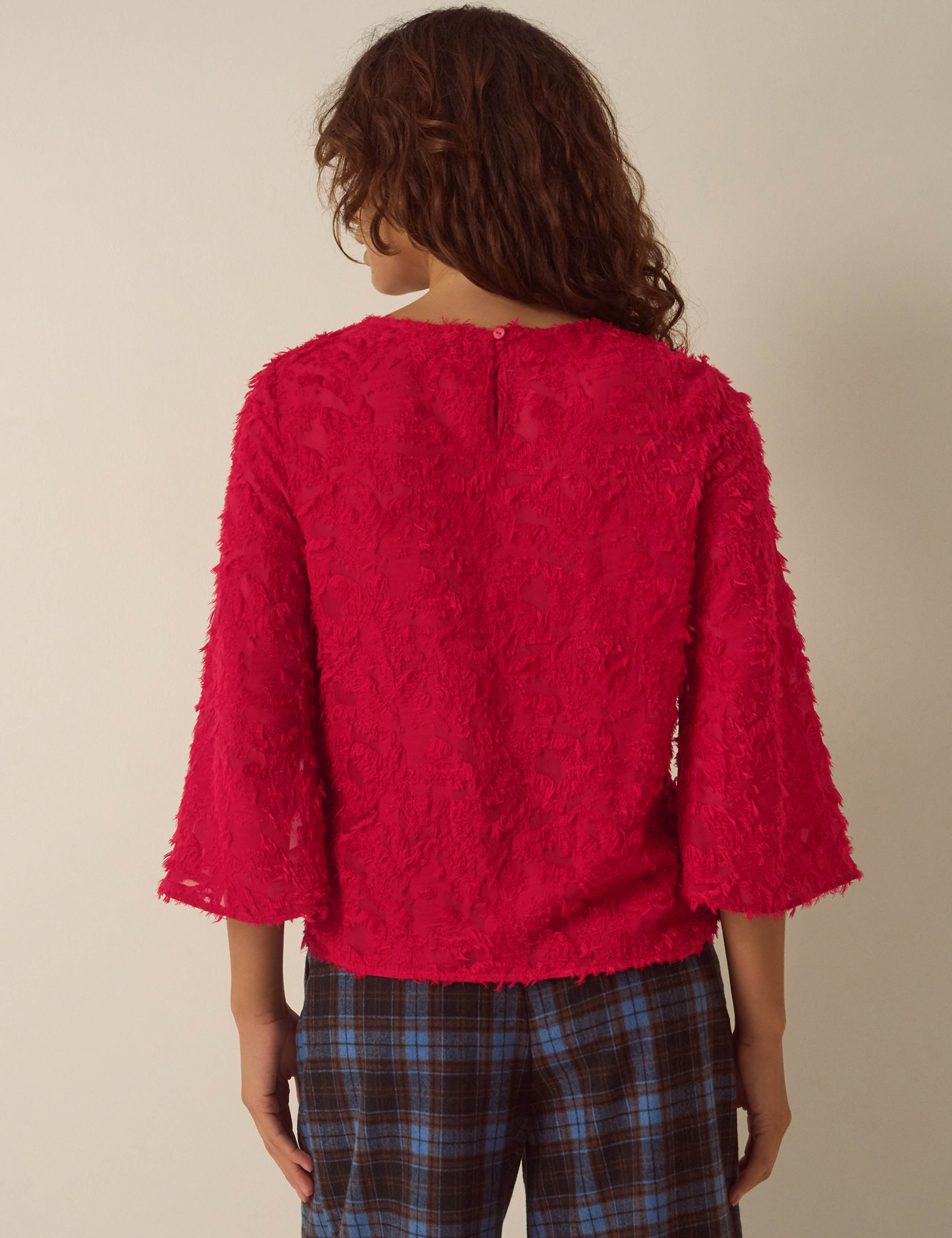 3D Applique Round Neck Top 3 of 5